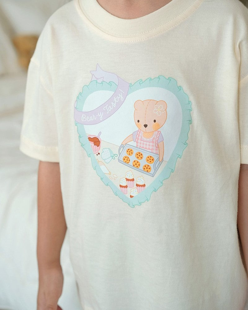 Bear-y Tasty T-Shirt in Cream