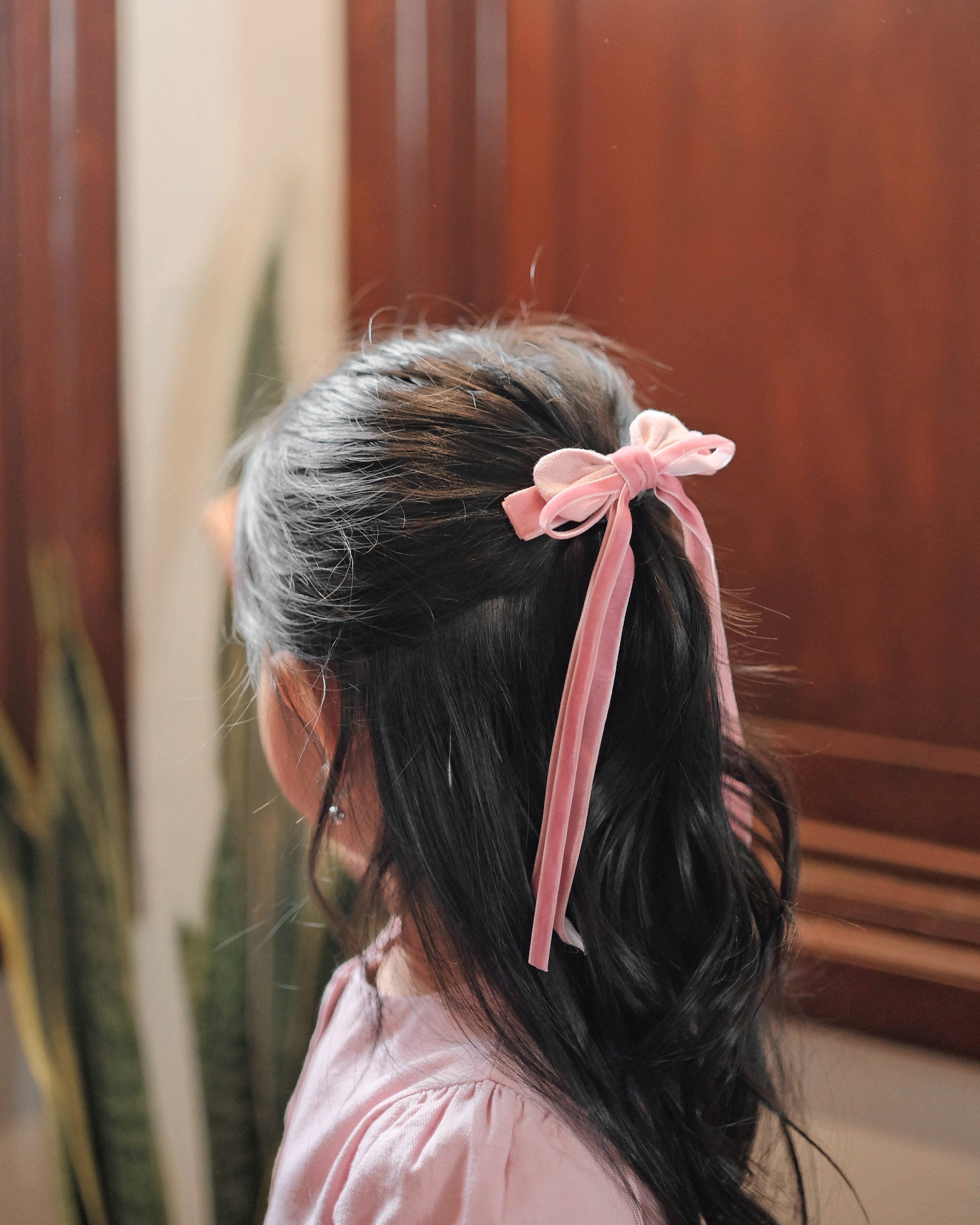 Mary Bow Hairpin in Pink