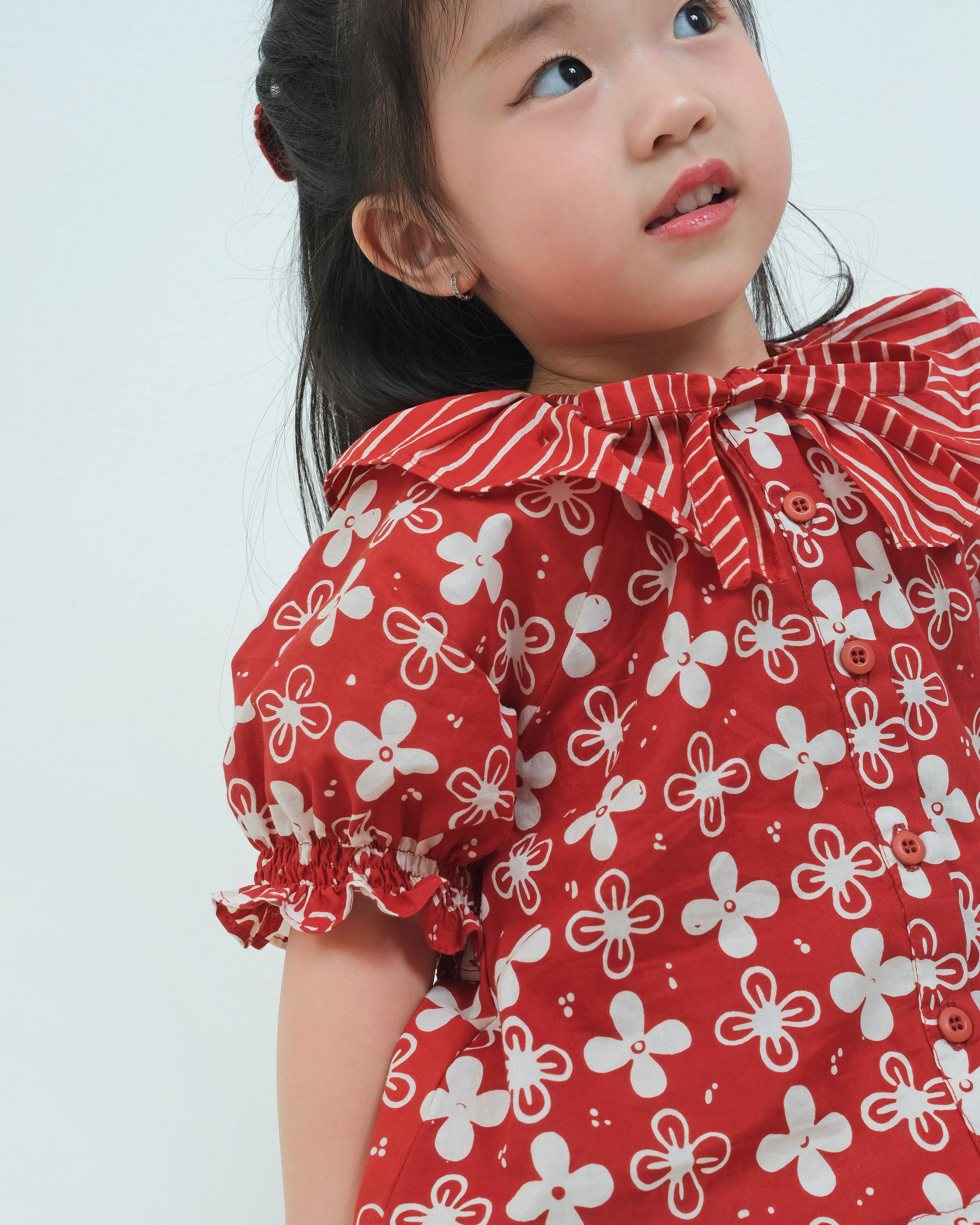 Kembangan Batik Collar Blouse