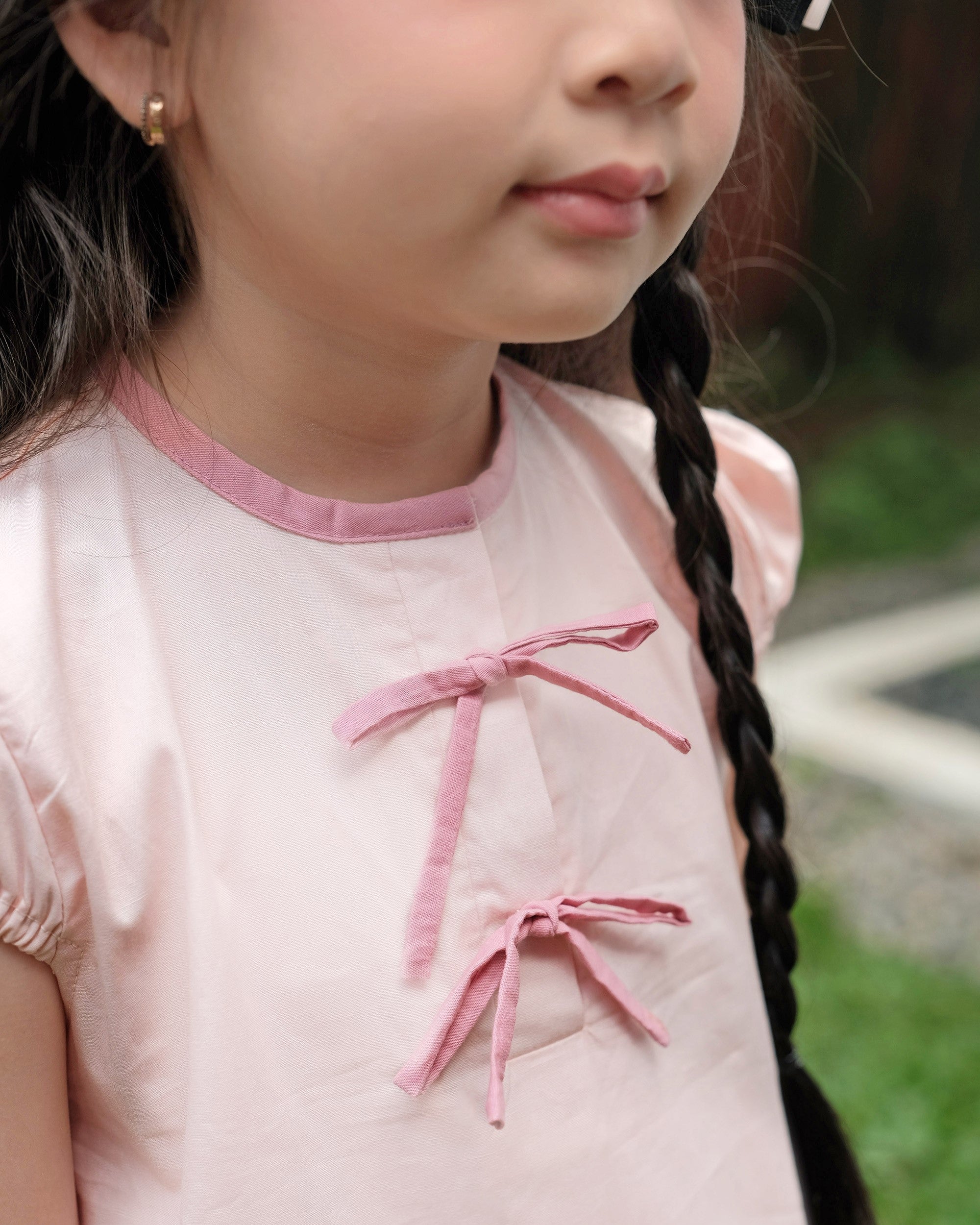 Ruby Pleated Dress in Pink