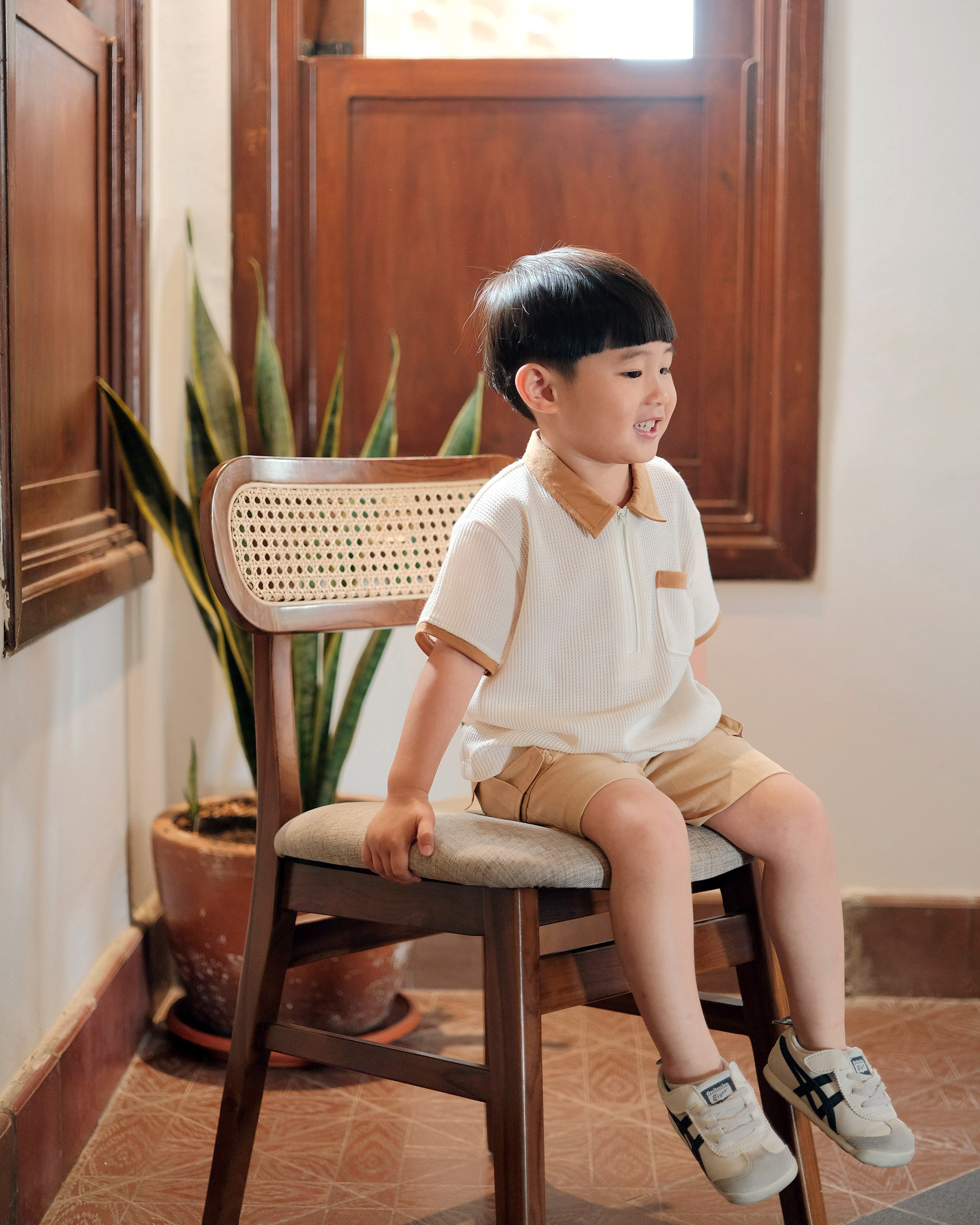 Lucien Polo Shirt in Broken White