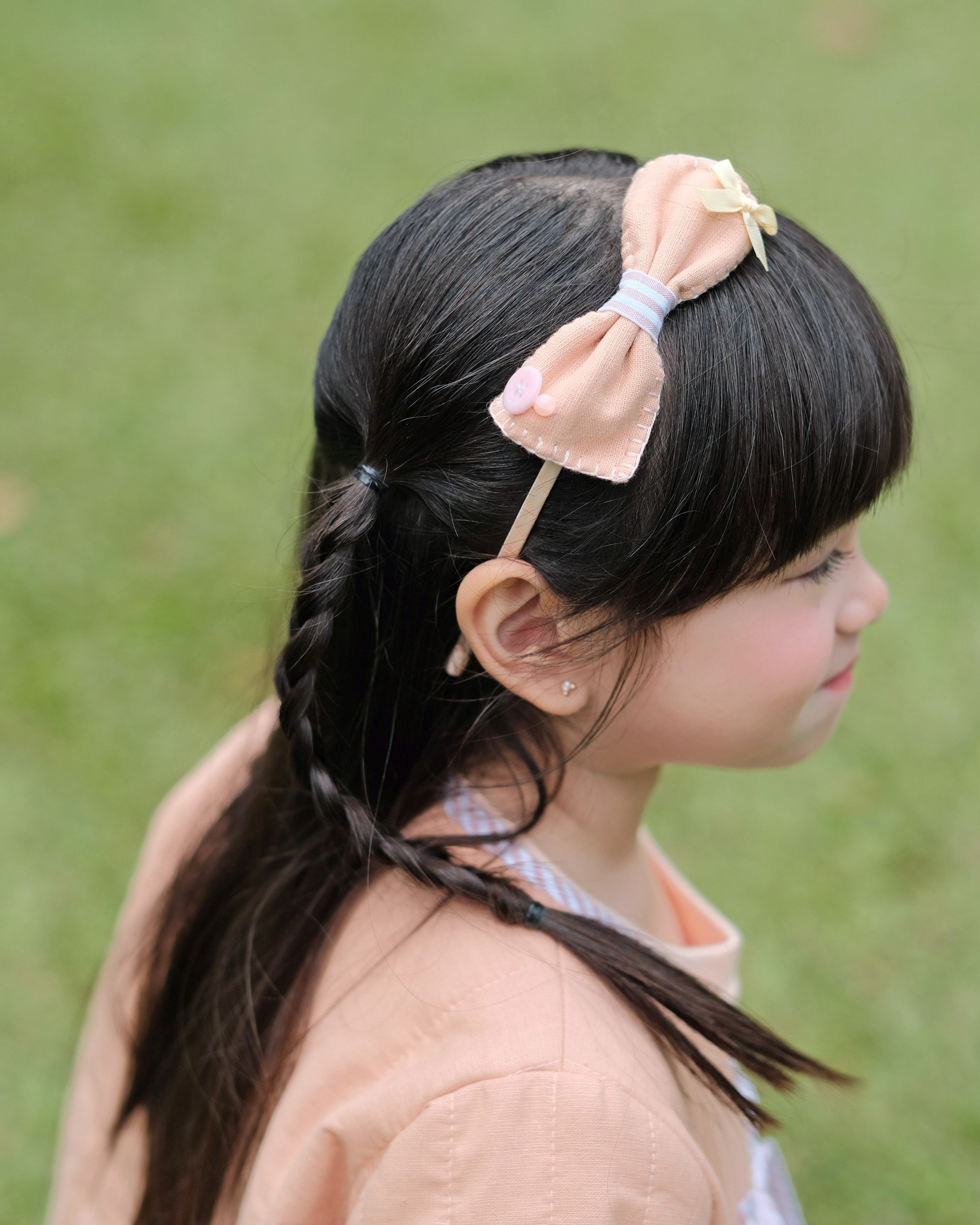 Voila Headband in Pastel Orange