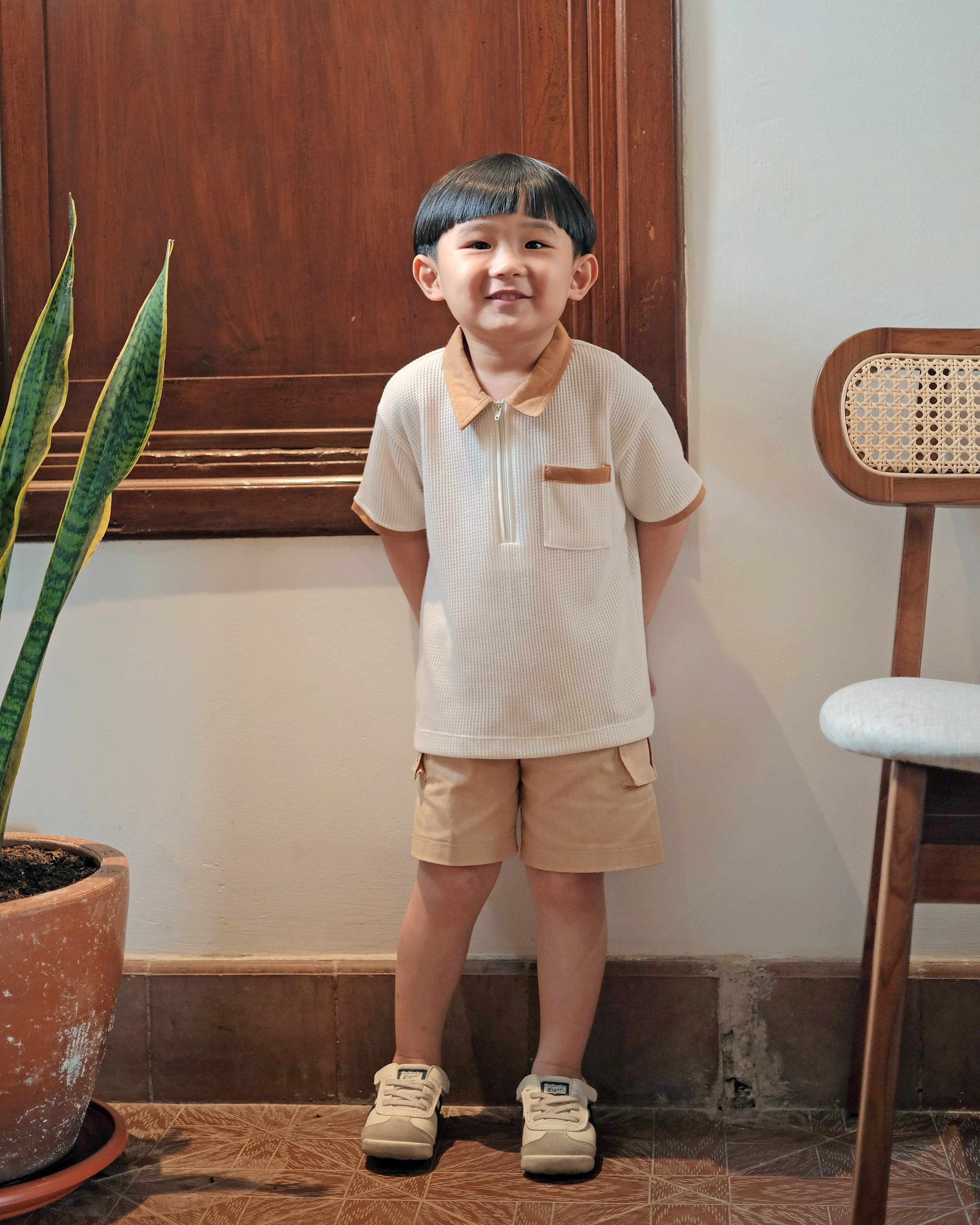 Lucien Polo Shirt in Broken White