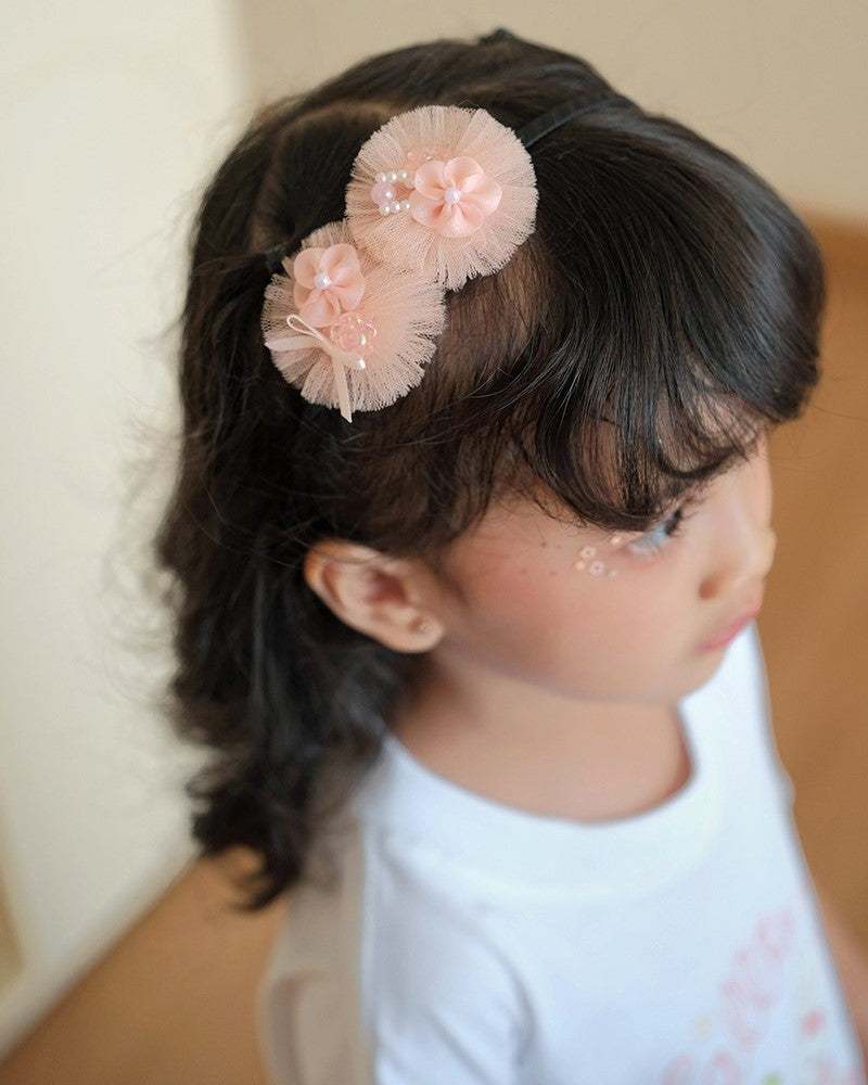Sylea Tulle Headband in Pink
