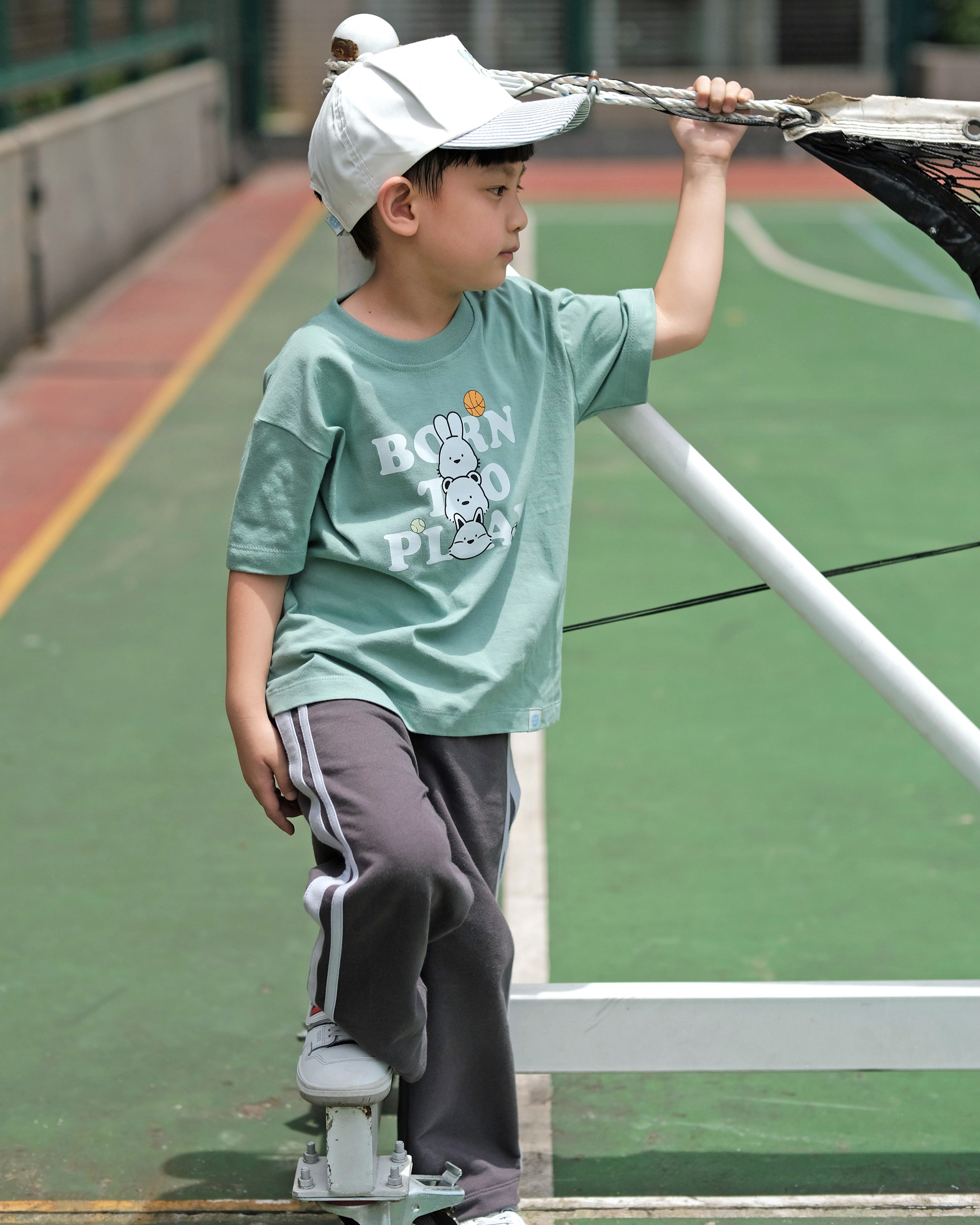 Born To Play T-Shirt in Deep Teal