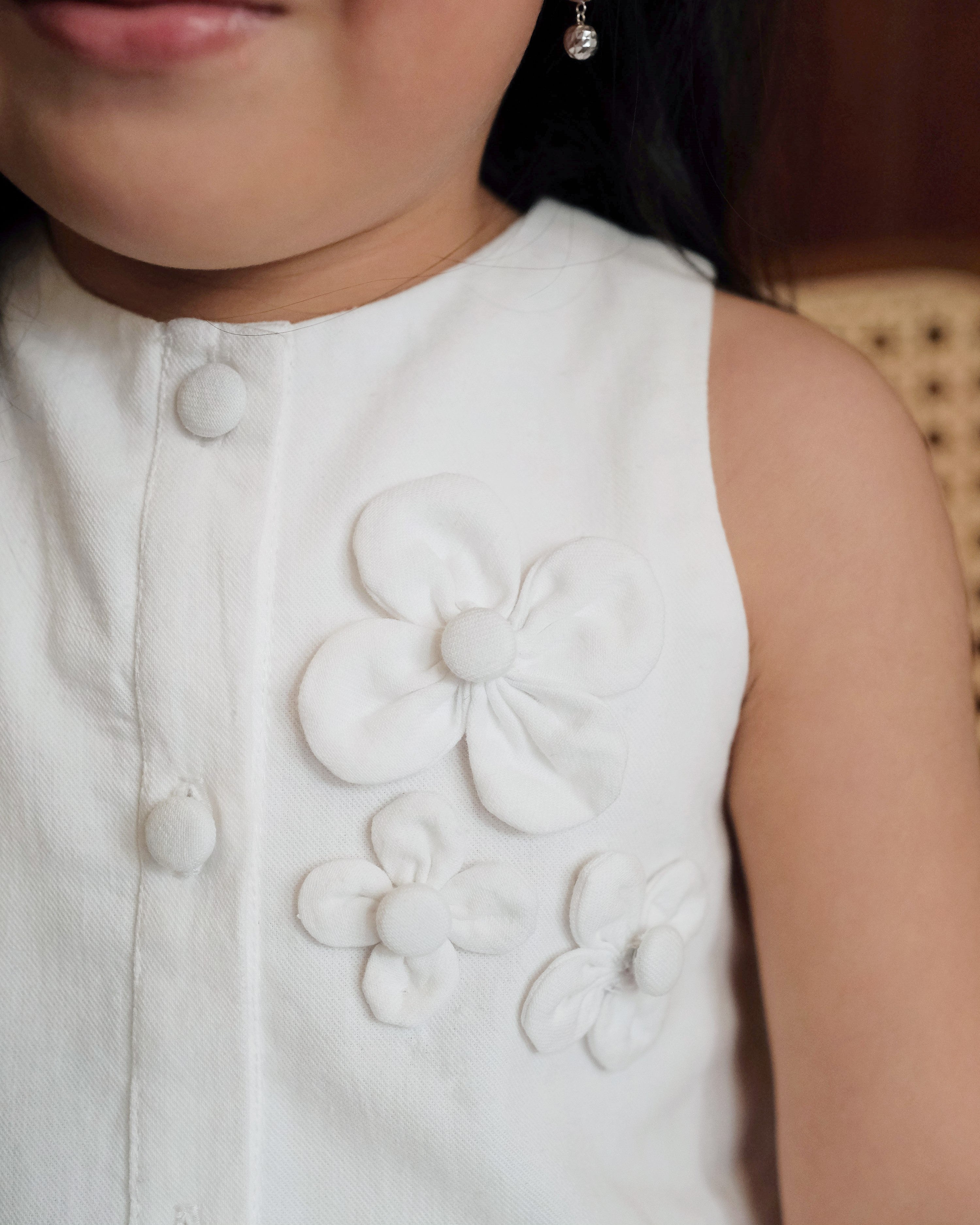 Angelica Flare Dress in White