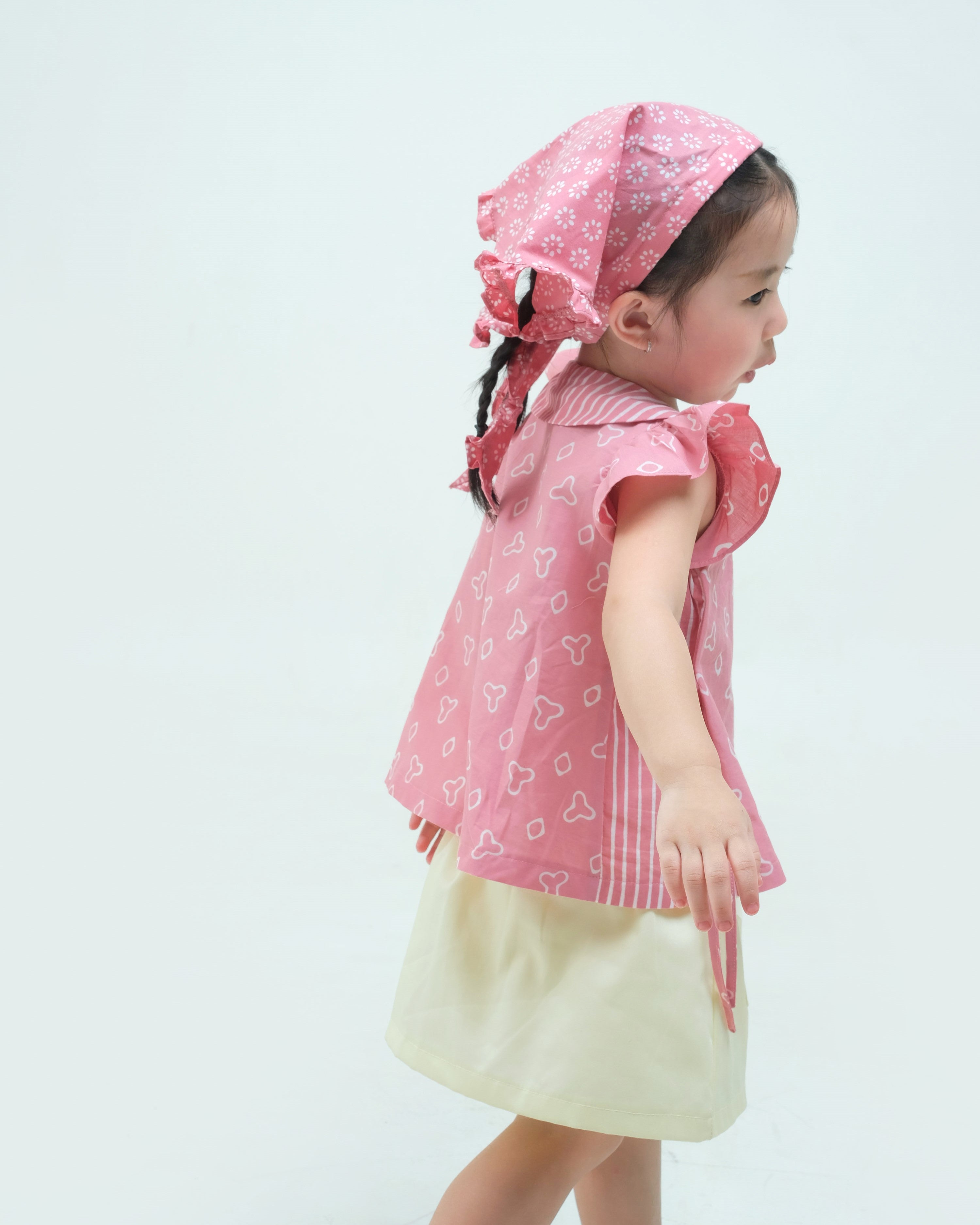 Jumputan Batik Ruffle Blouse