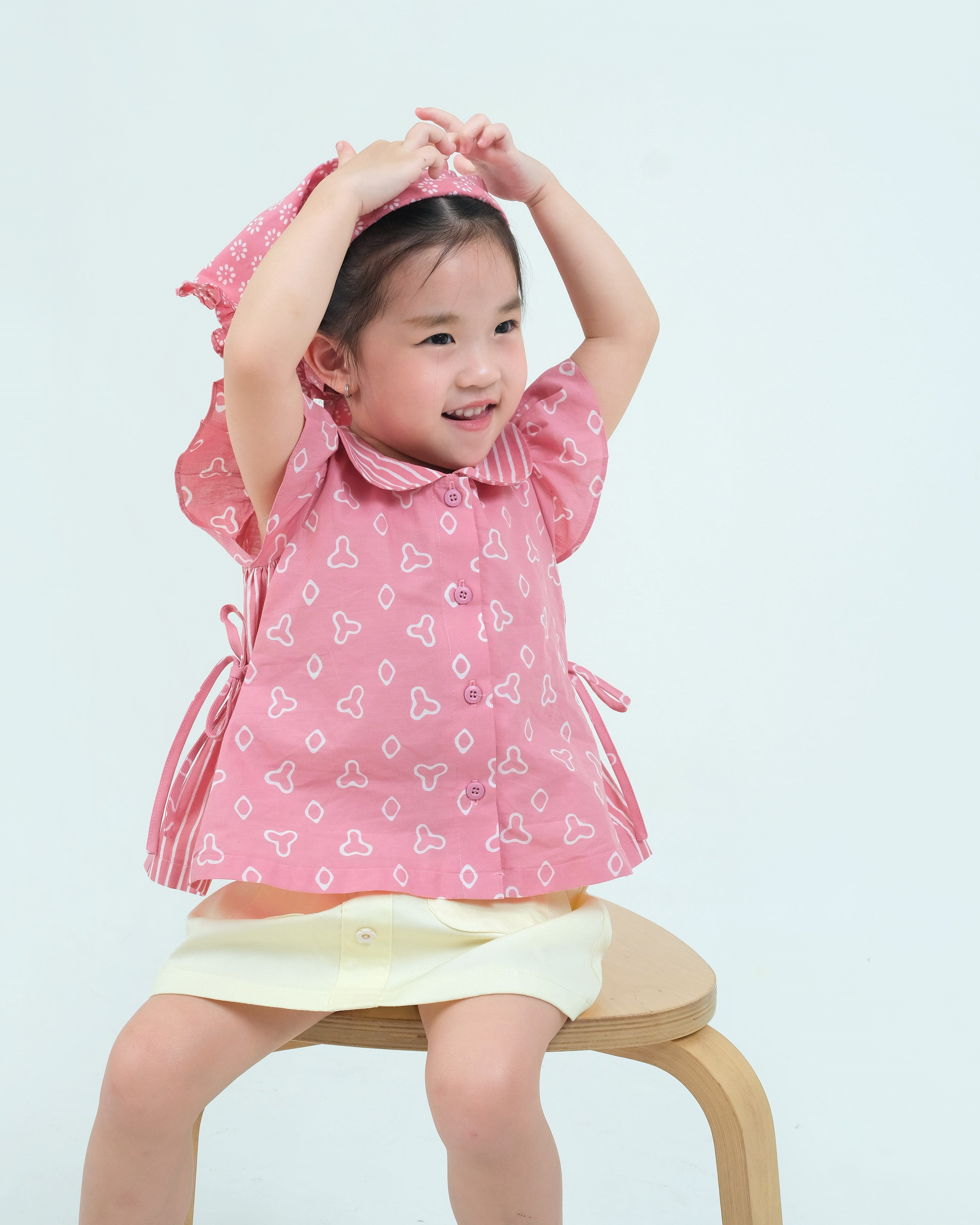 Jumputan Batik Ruffle Blouse