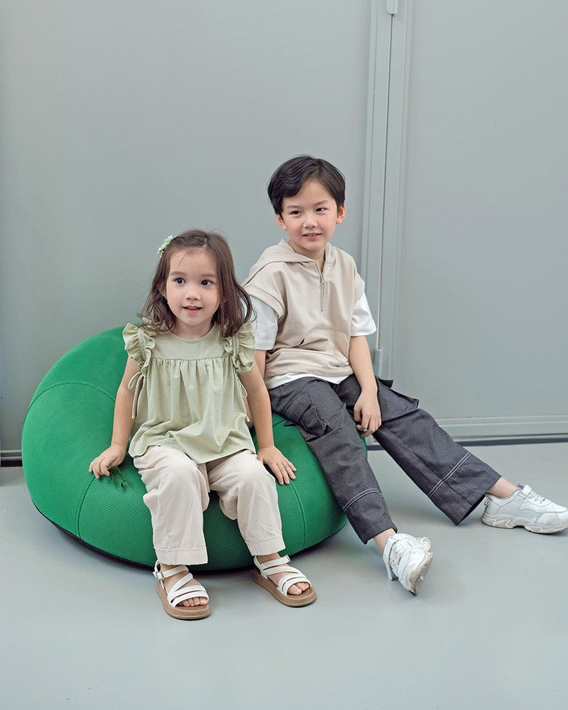 Candybella Ruffle Blouse in Matcha
