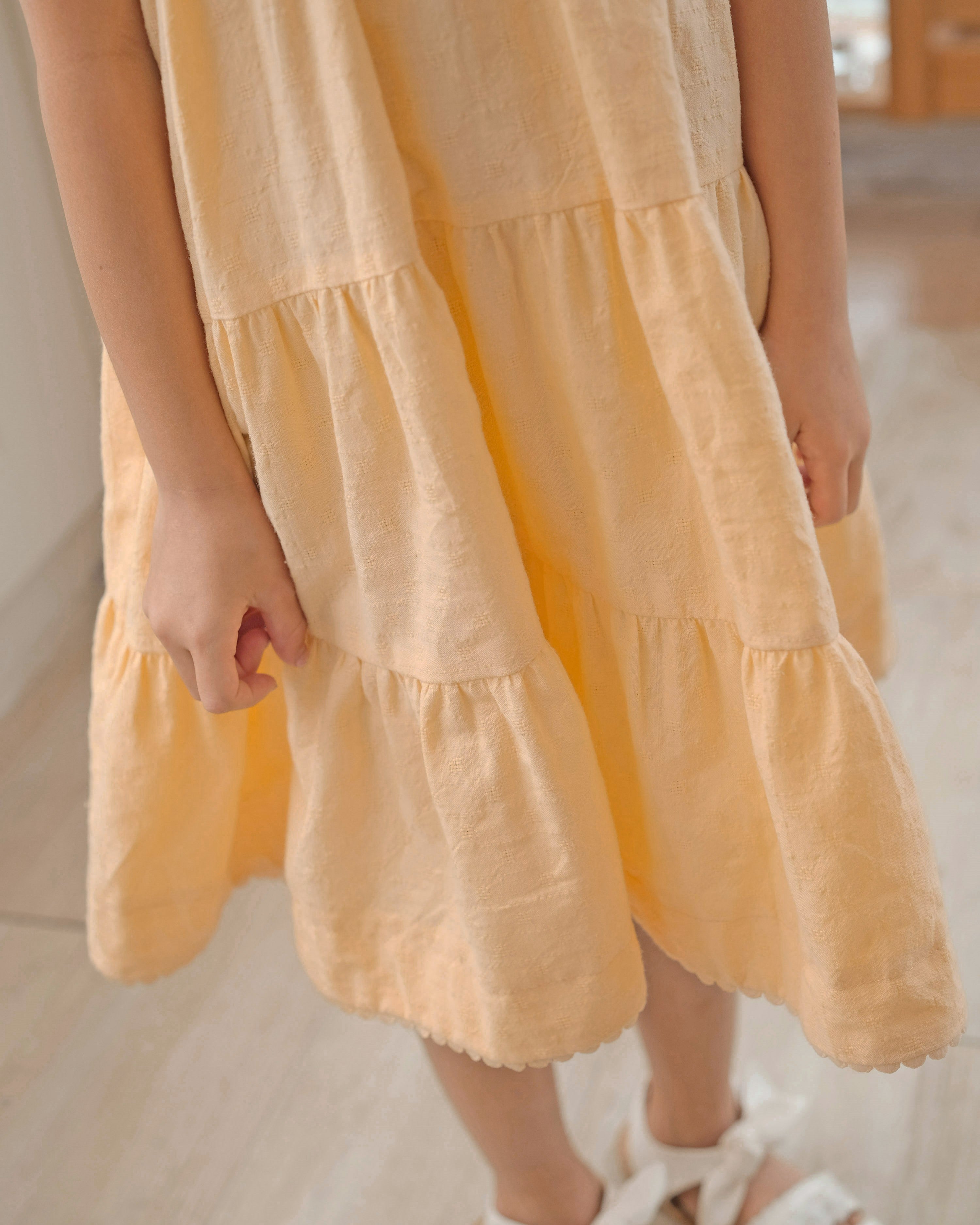 Claire Dress in Pastel Orange