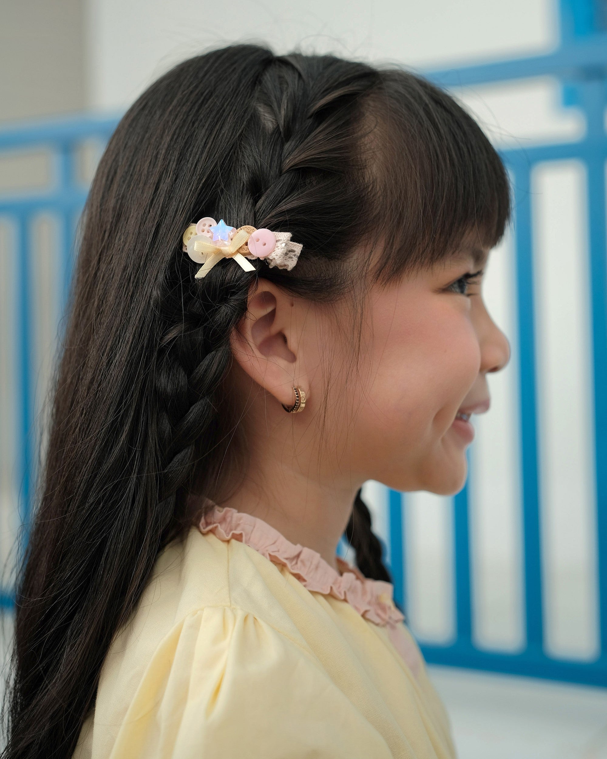 Lea Puffy Blouse in Yellow