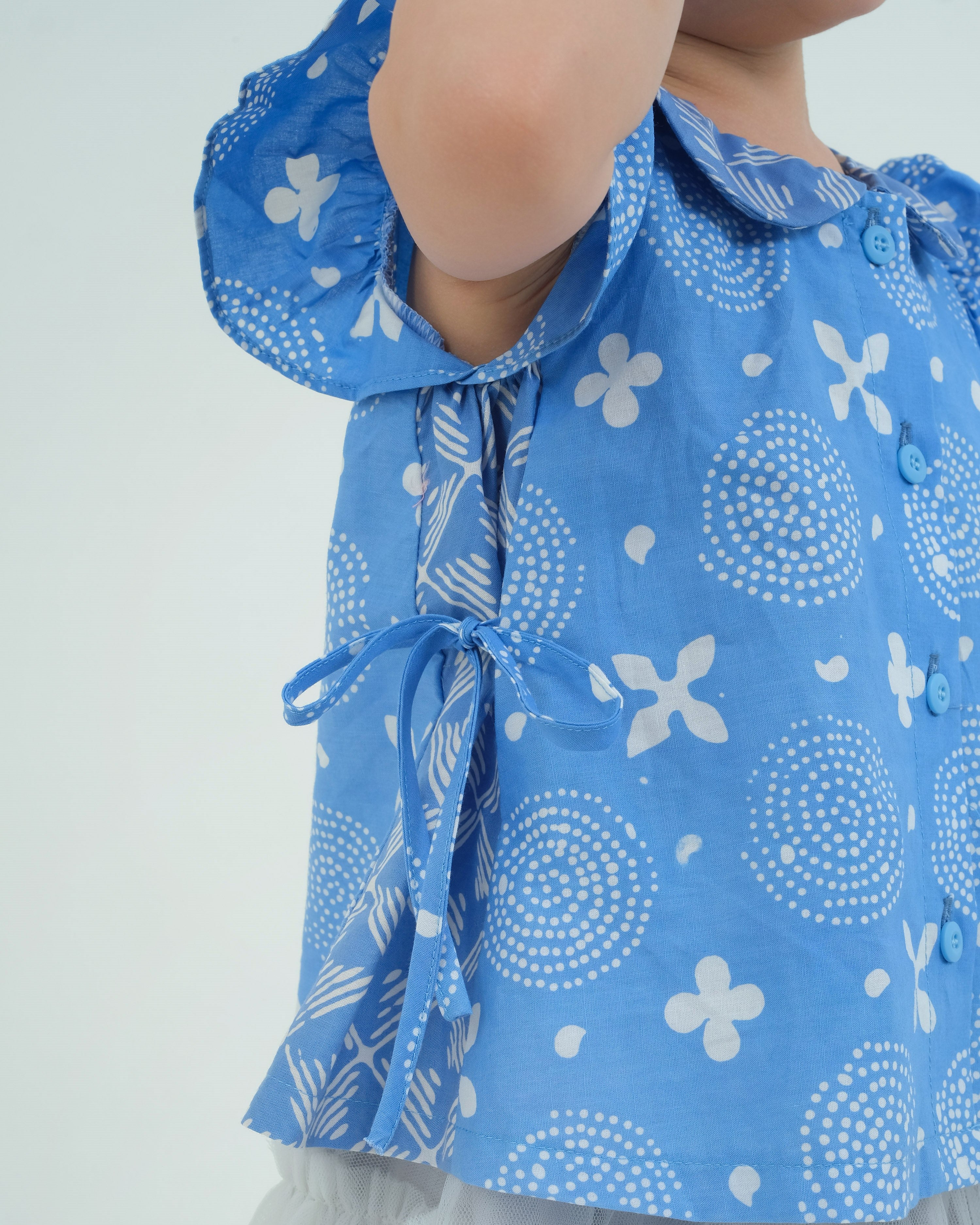 Kolecer Batik Ruffle Blouse