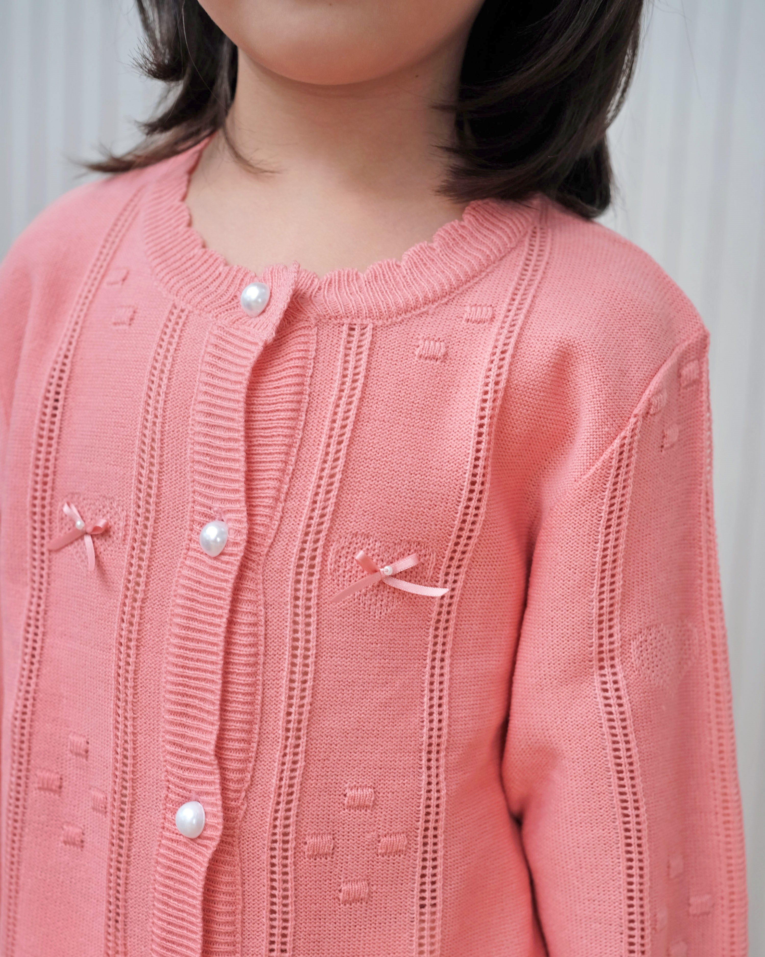 LIMITED EDITION Amora Knit Cardigan in Peony