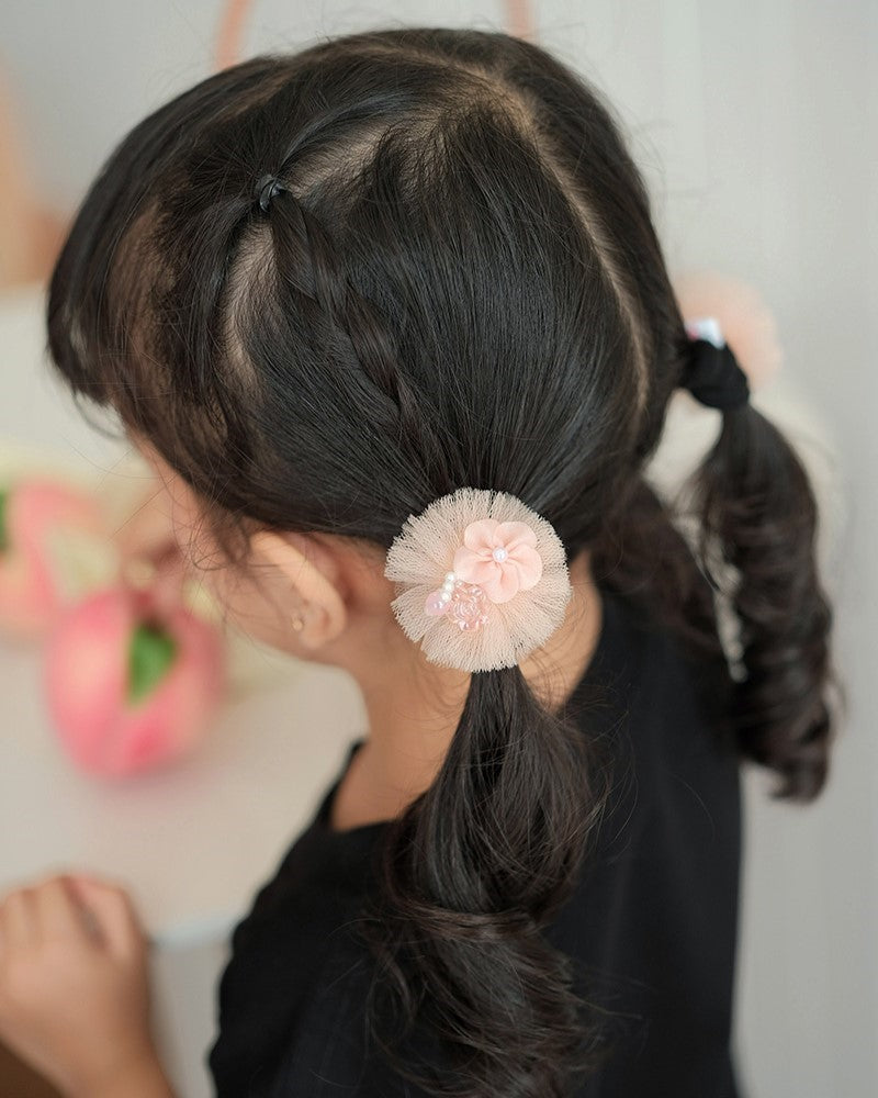 Sylea Tulle Hairpin in Pink