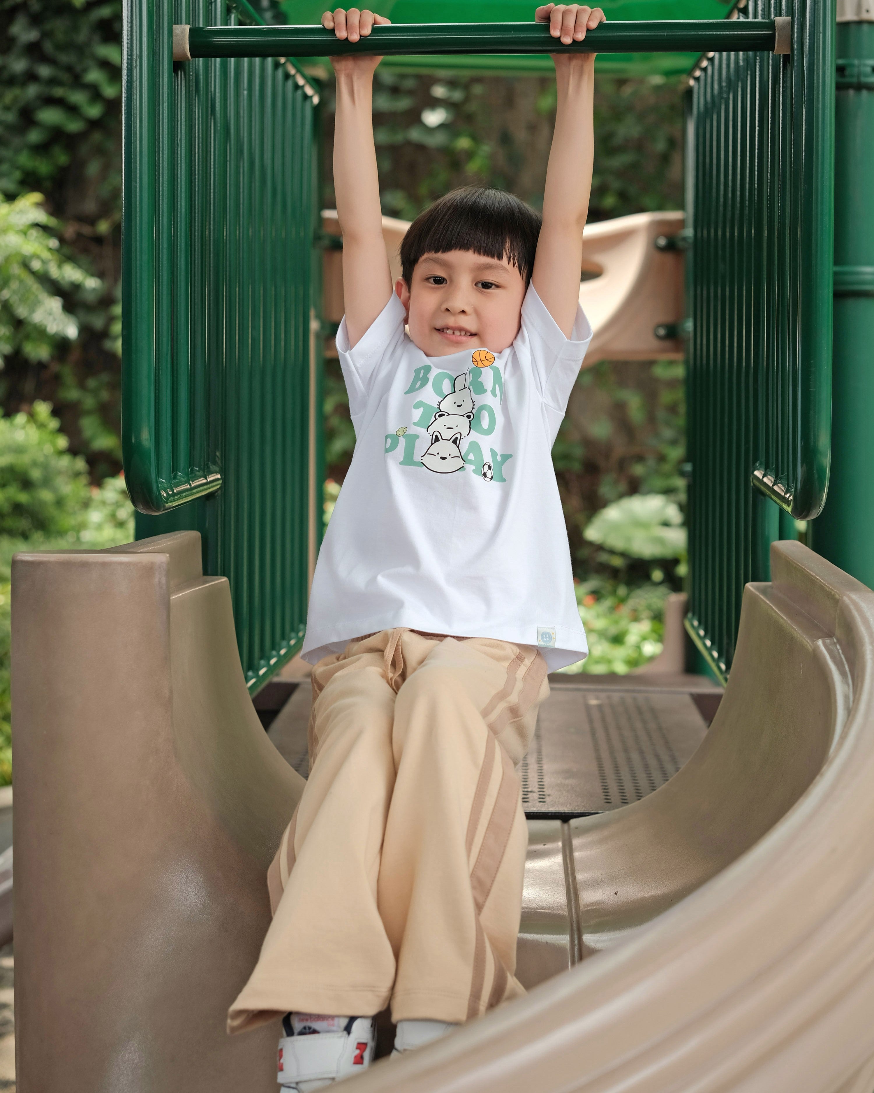 Born To Play T-Shirt in White