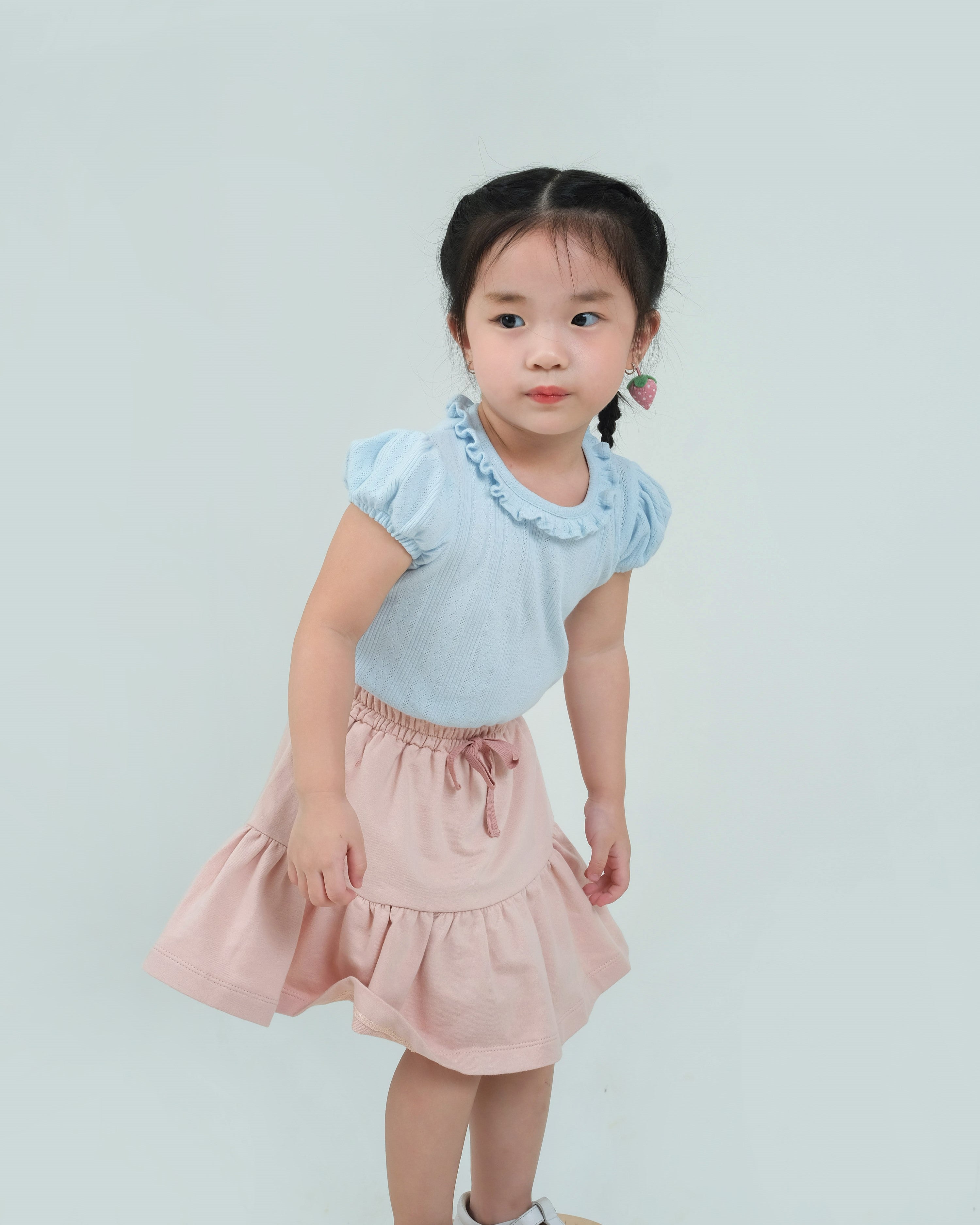 Rosemund Rib Top in Baby Blue