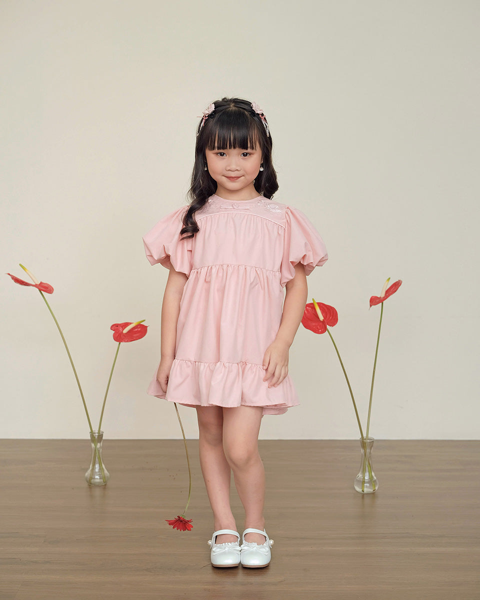 Florescence Qipao Dress in Pink