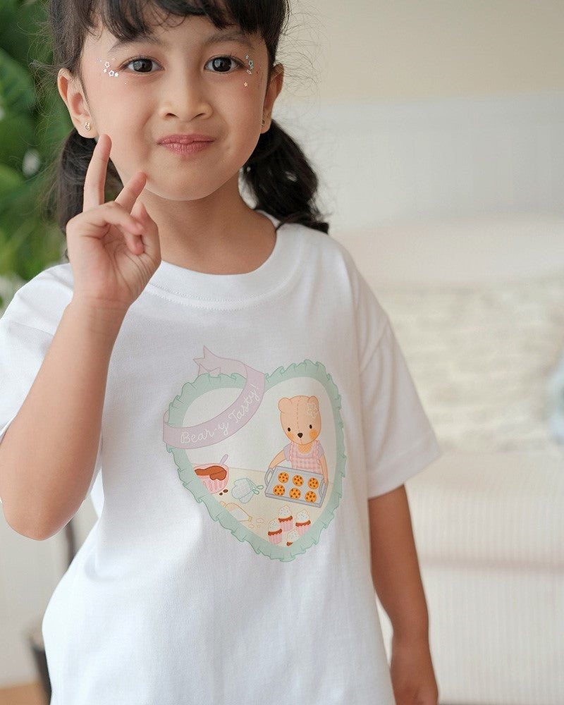 Bear-y Tasty T-Shirt in White