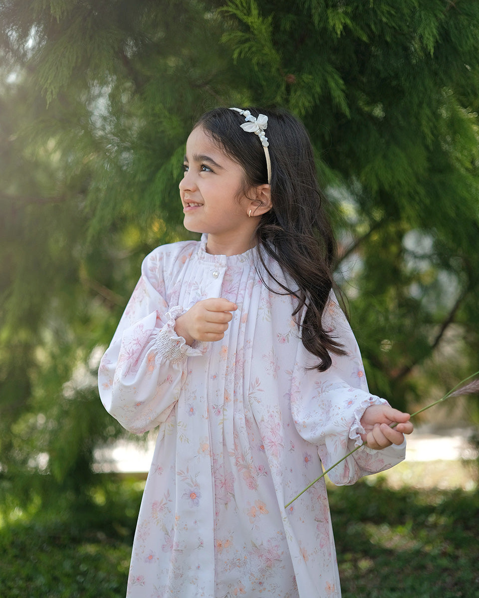 Khaya Pleated Dress in Pink
