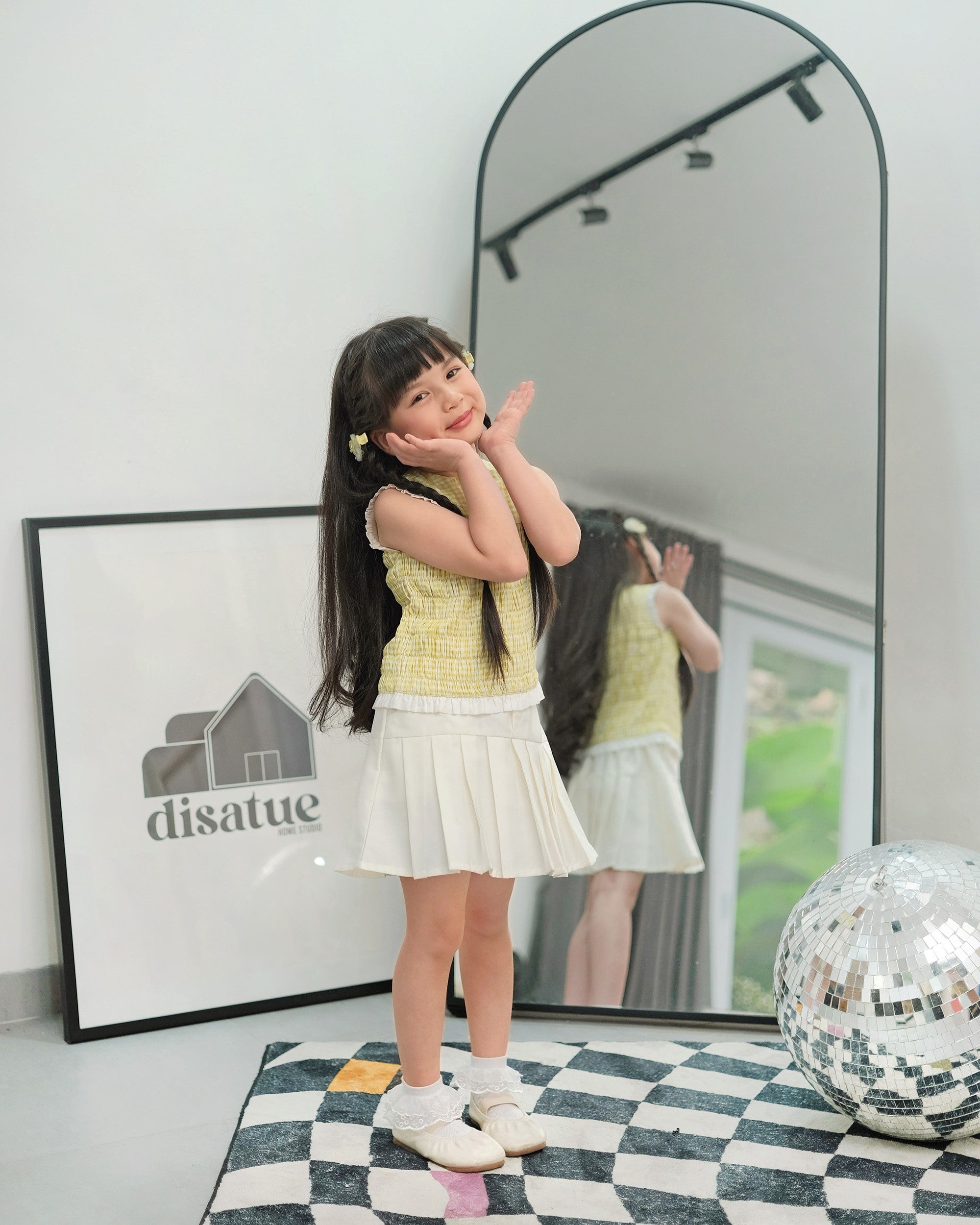 Ivy Tennis Skort in Broken White