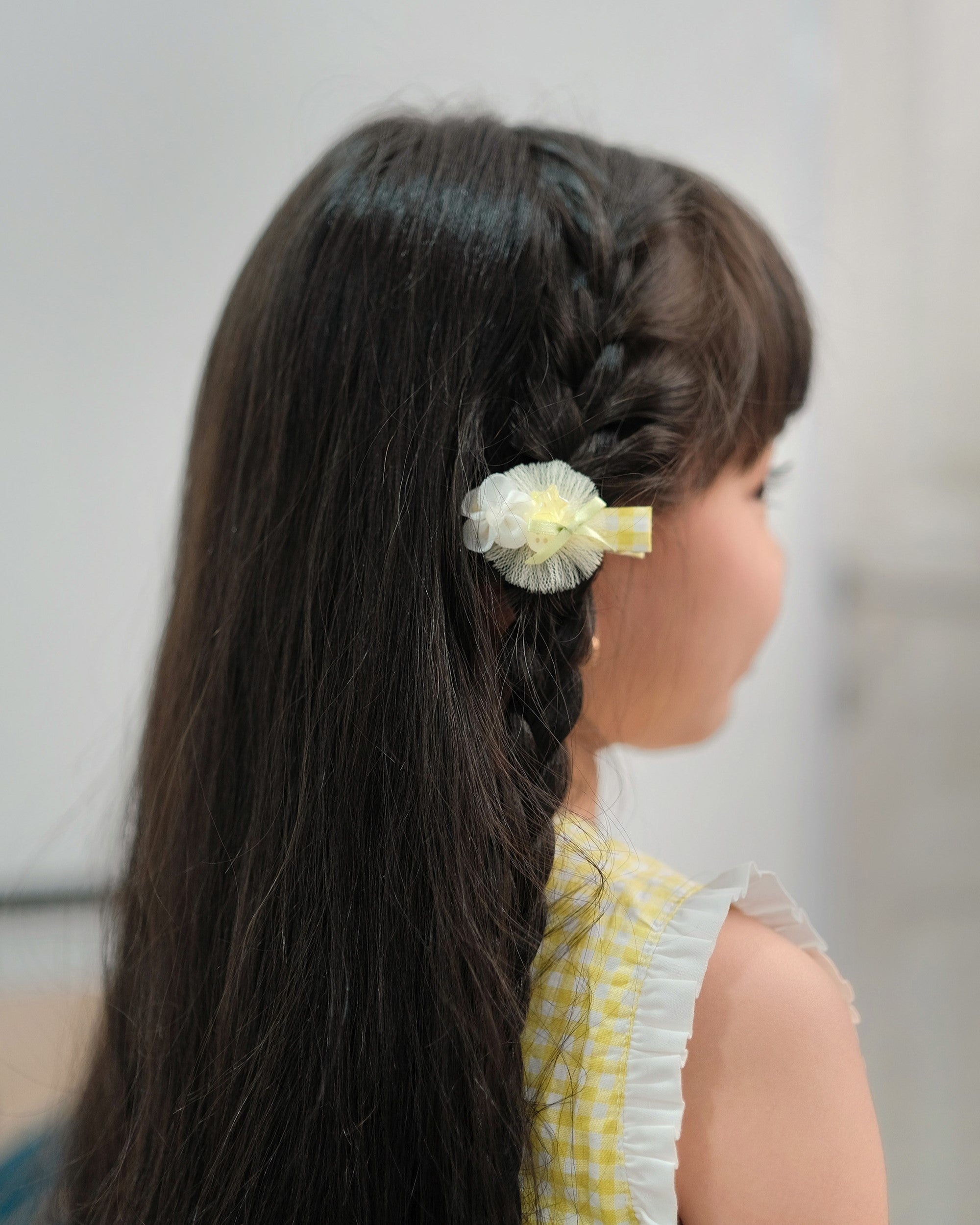 Ophelia Tulle Hairpin in Yellow