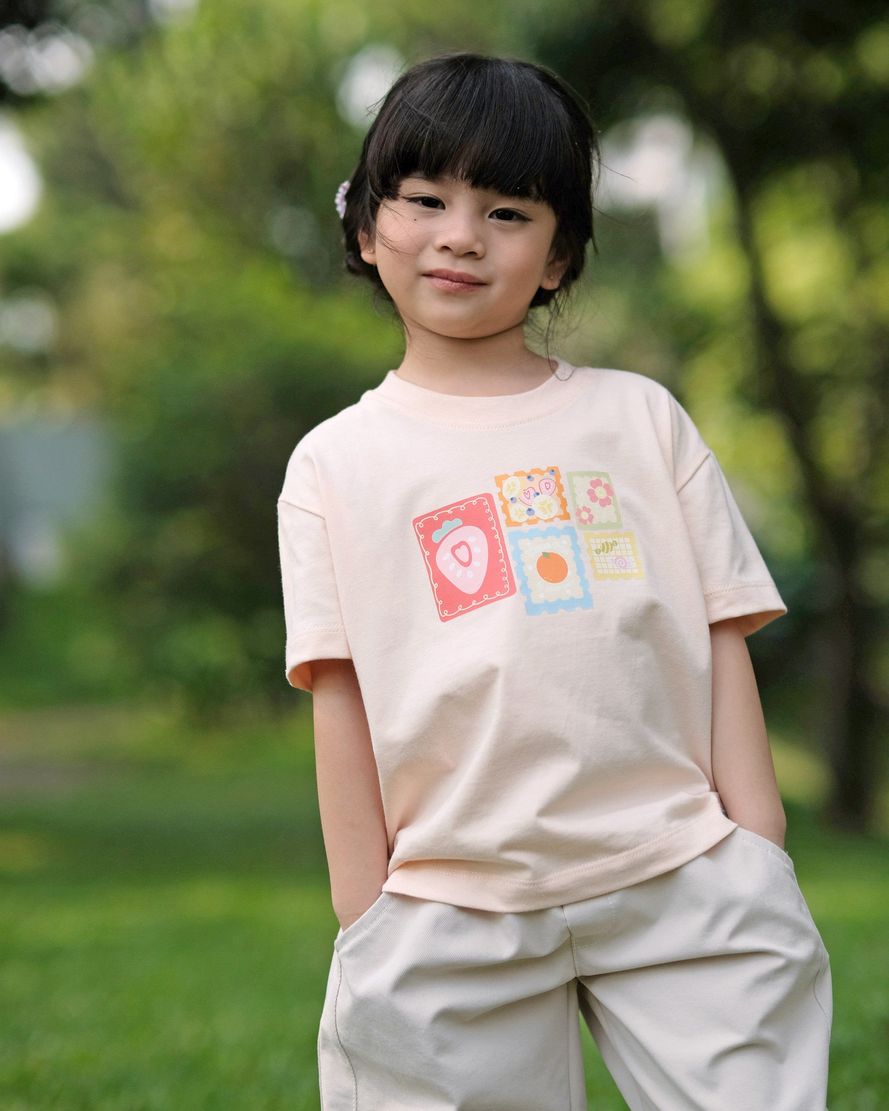 Les Fruits T-Shirt in Peach