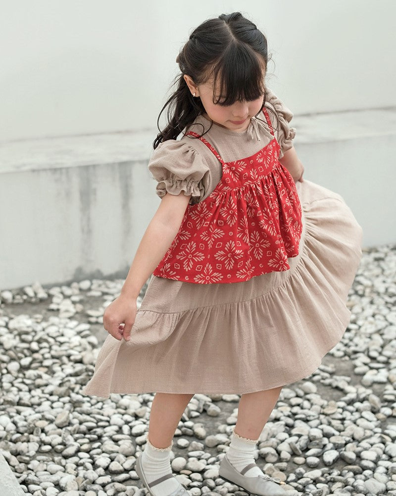 Merona Batik Set Dress in Red