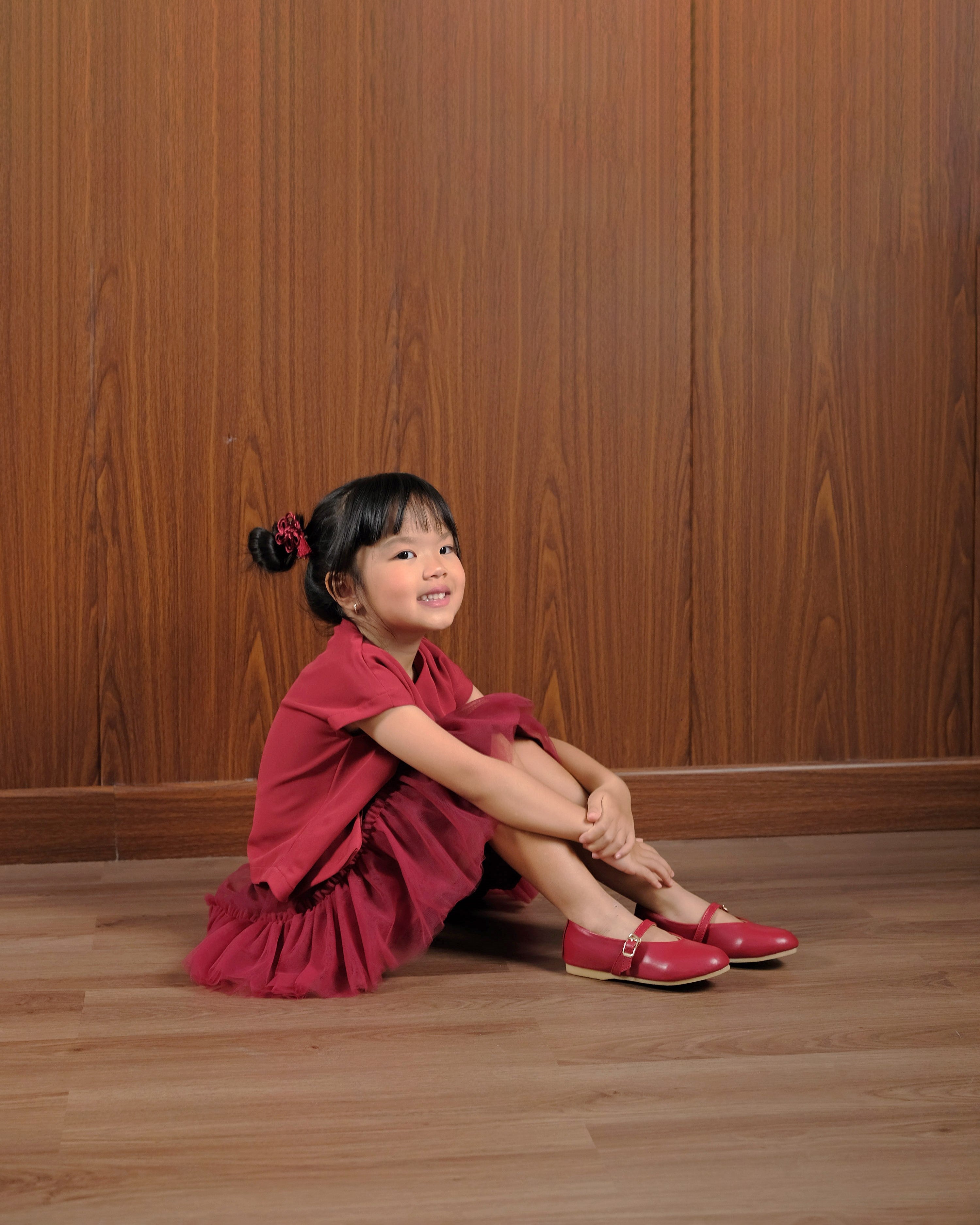 Tang Oriental Blazer in Maroon