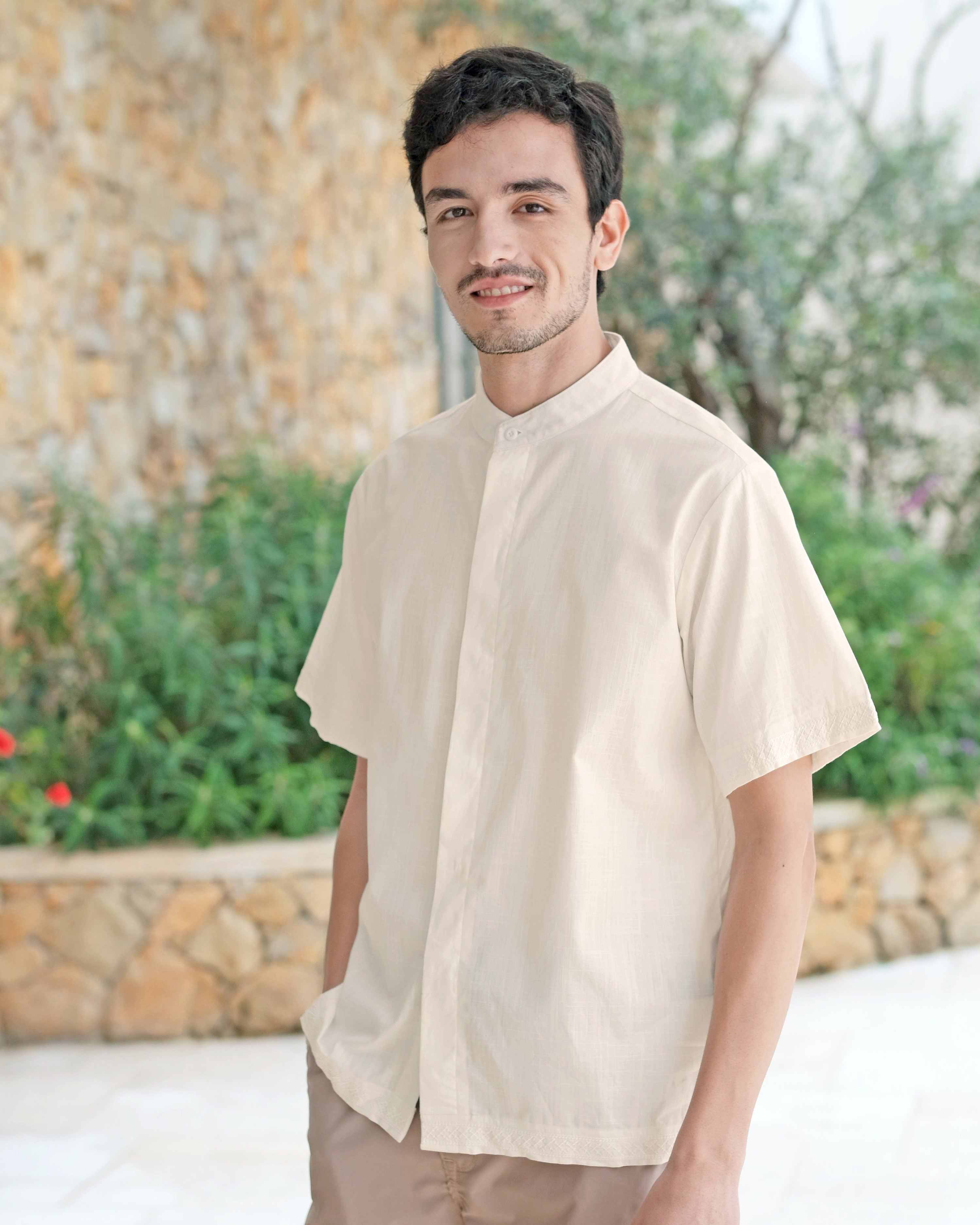 Mr. Maaliq Koko Shirt in Cream