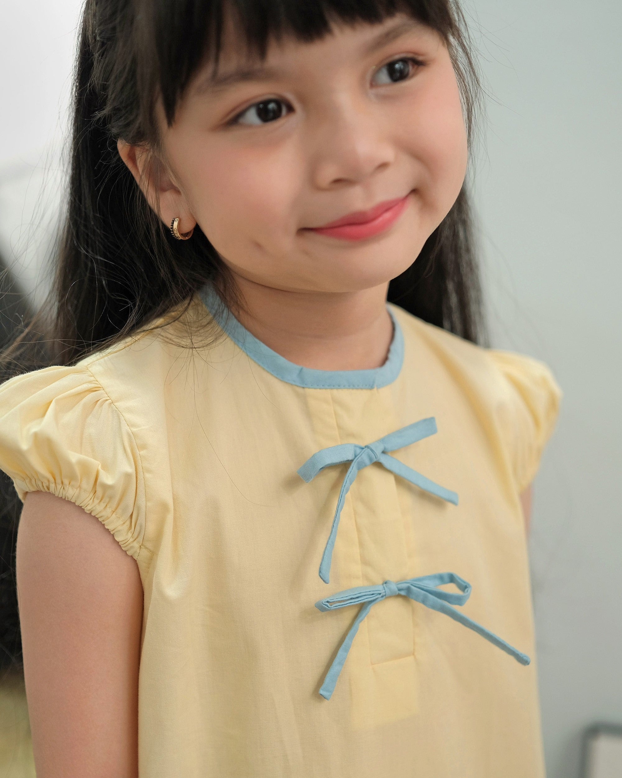 Ruby Pleated Dress in Yellow