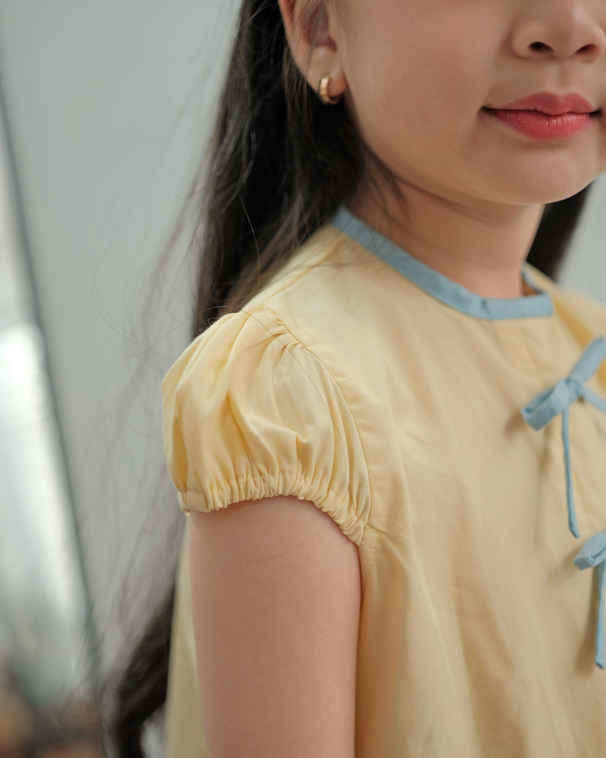 Ruby Pleated Dress in Yellow