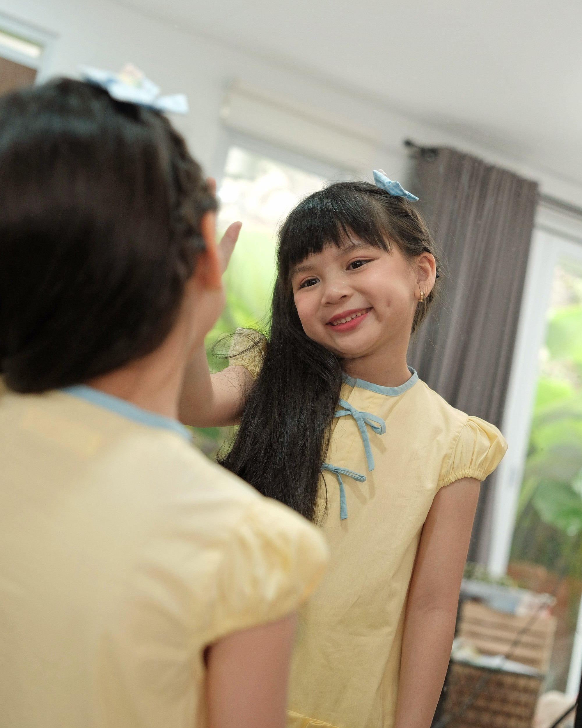 Ruby Pleated Dress in Yellow
