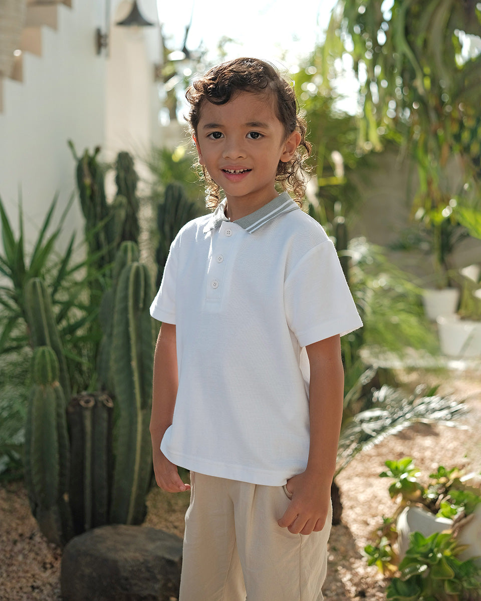 Reagan Polo Shirt in White