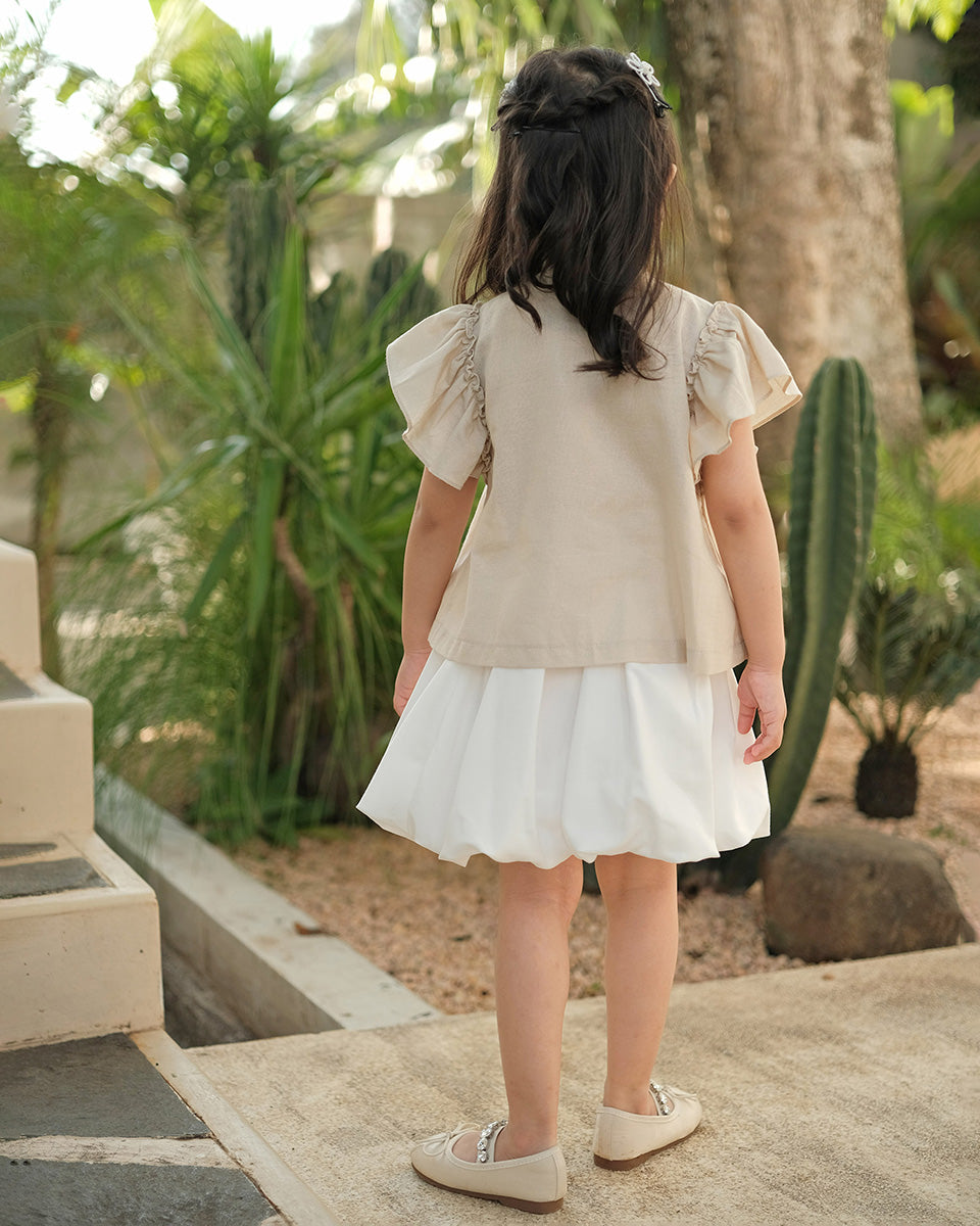 Balloon Skirt in White