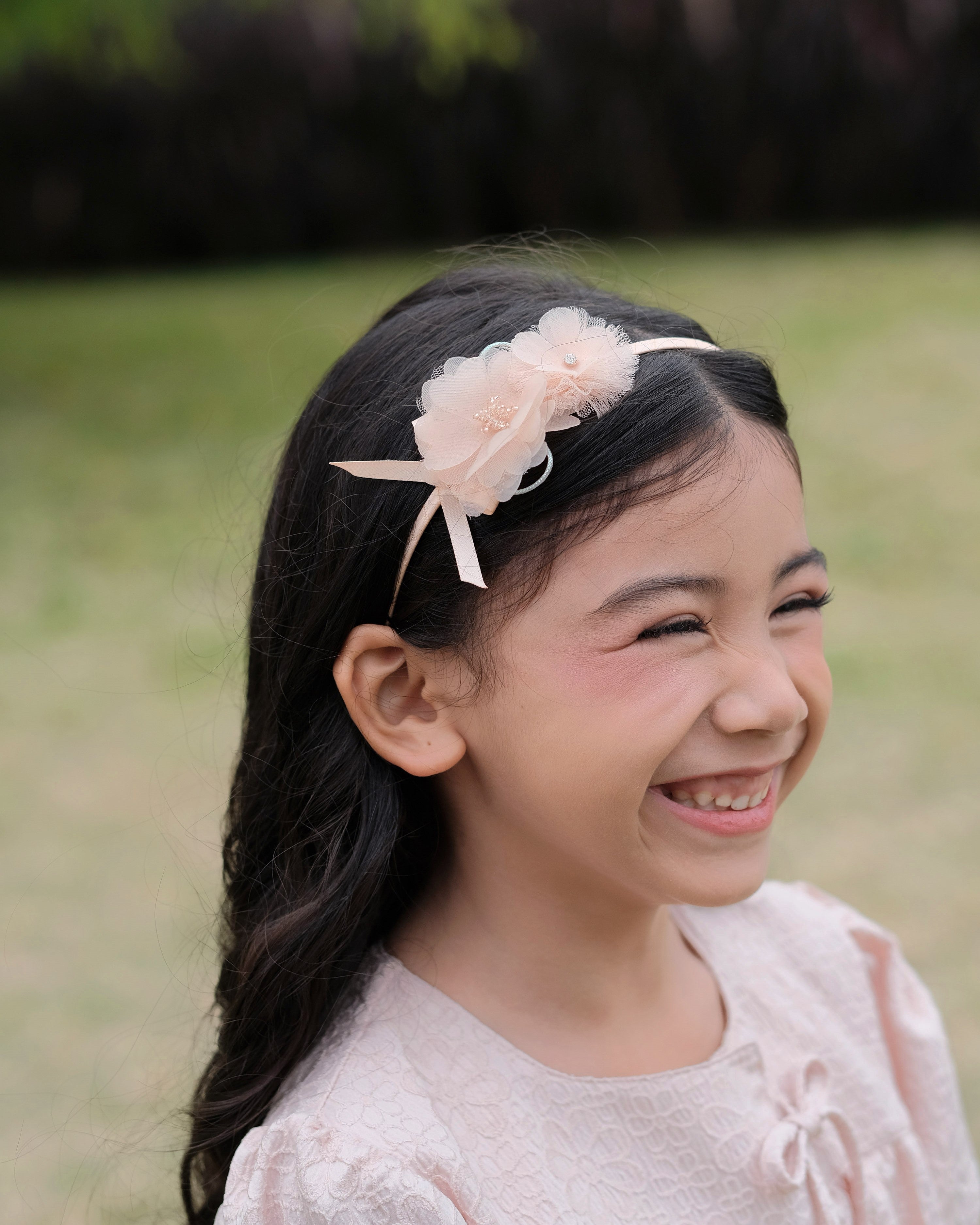 Leandra Headband in Peach