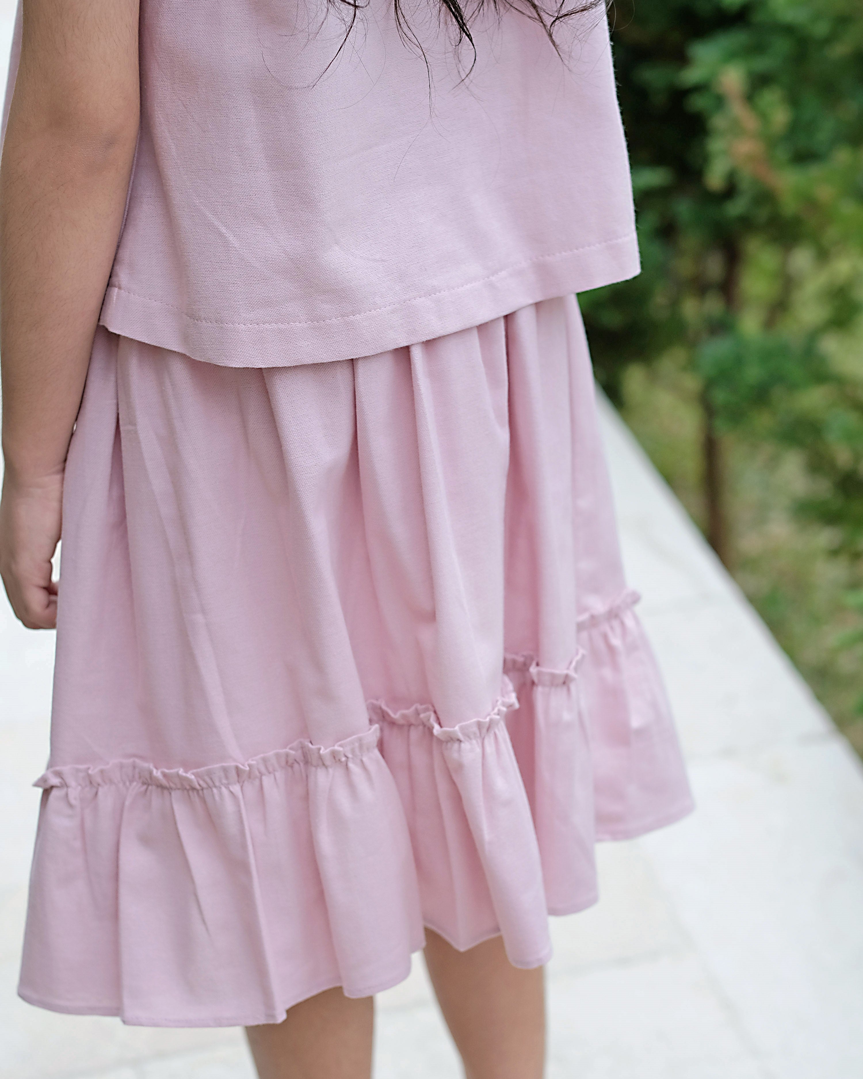 Nina Midi Skirt in Pink
