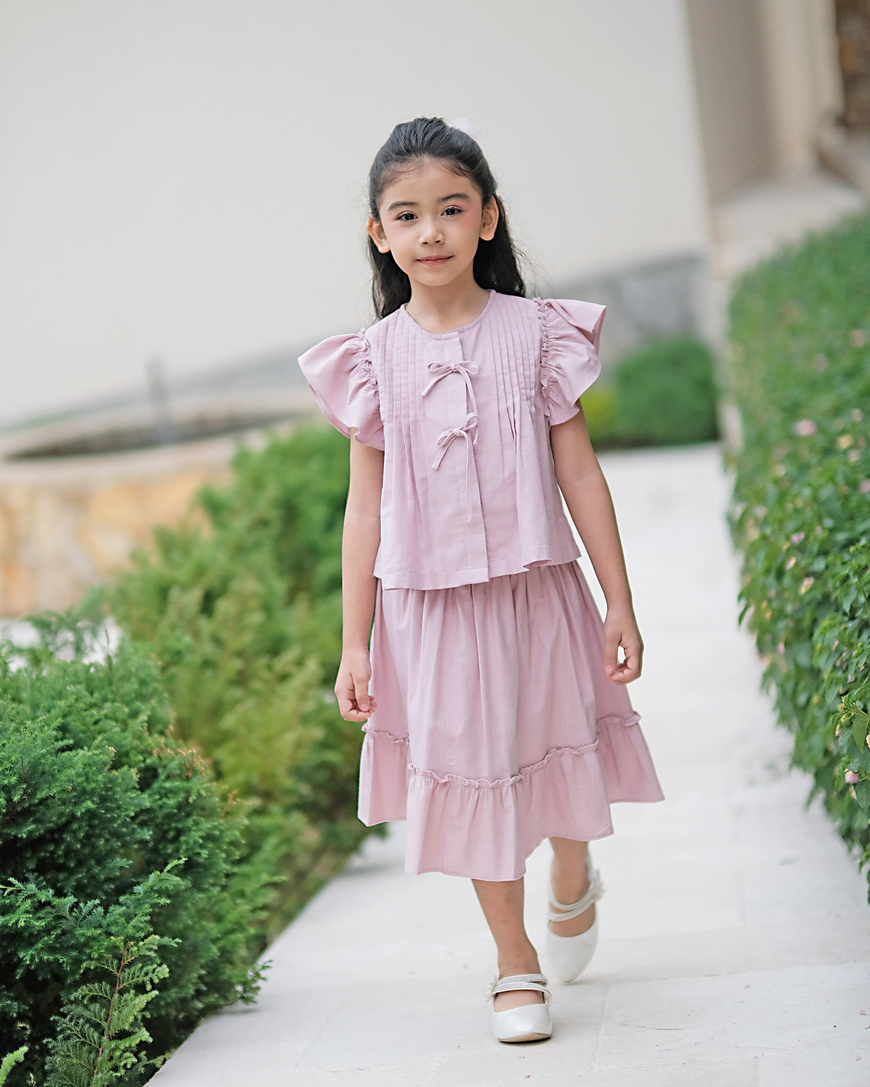 Nina Midi Skirt in Pink