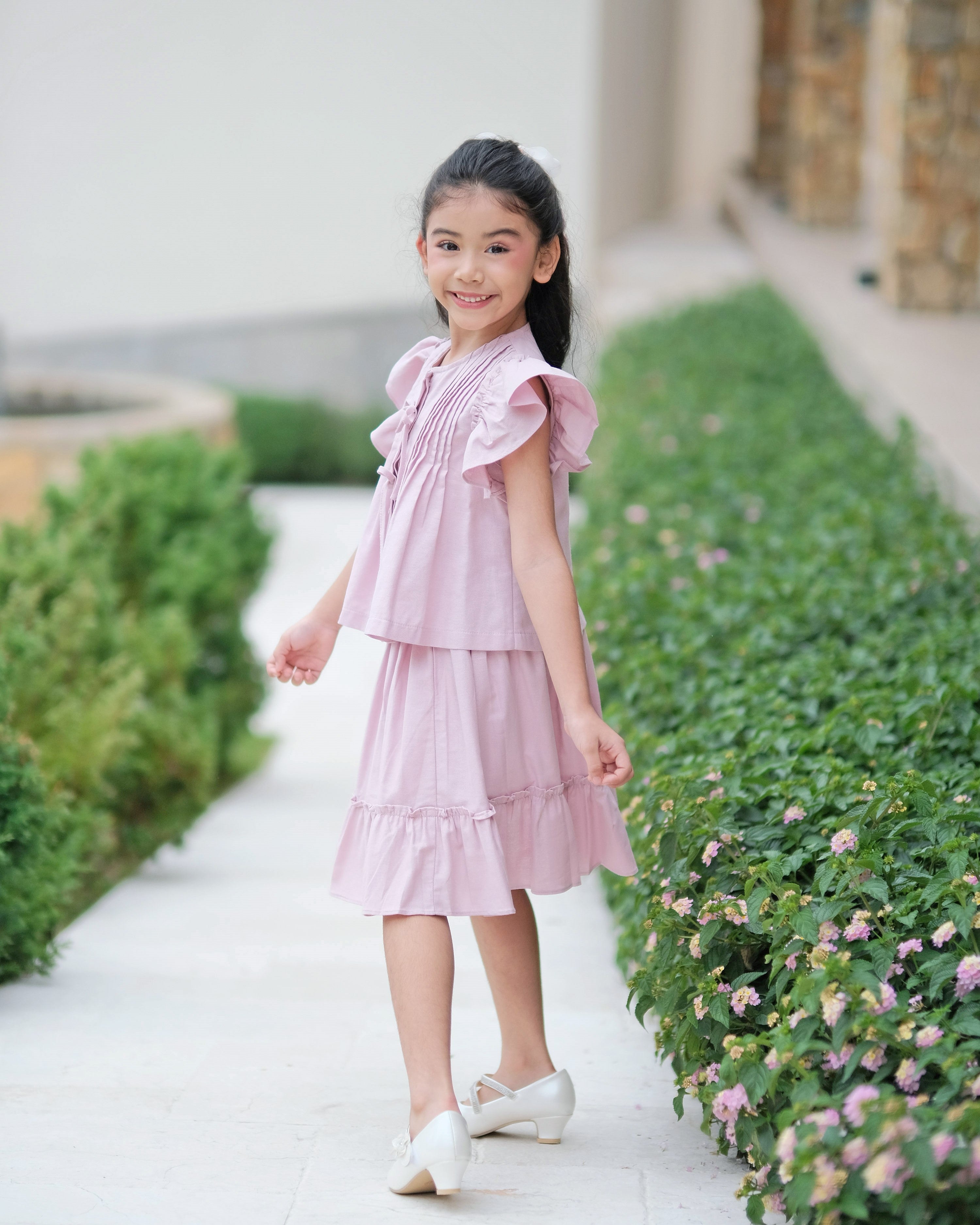 Nina Midi Skirt in Pink