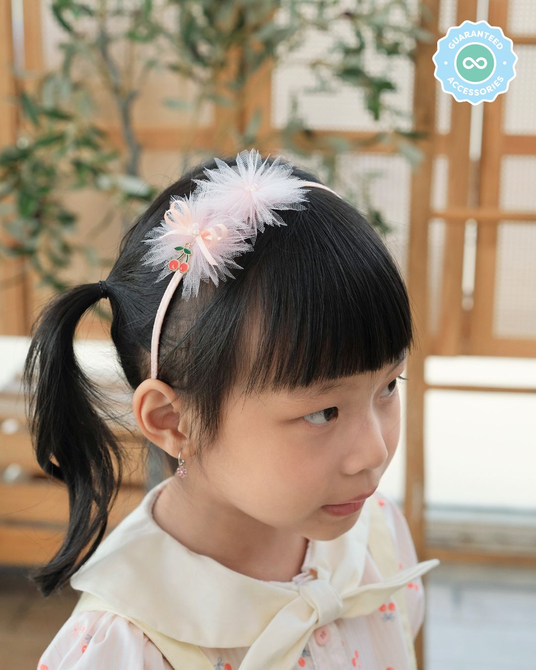 Harvest Tulle Headband in Pink
