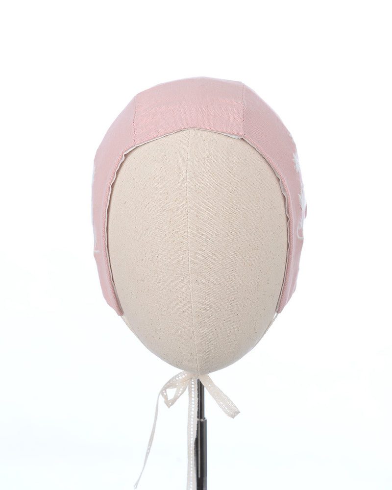 Kirana Embroidery Bonnet in Pink