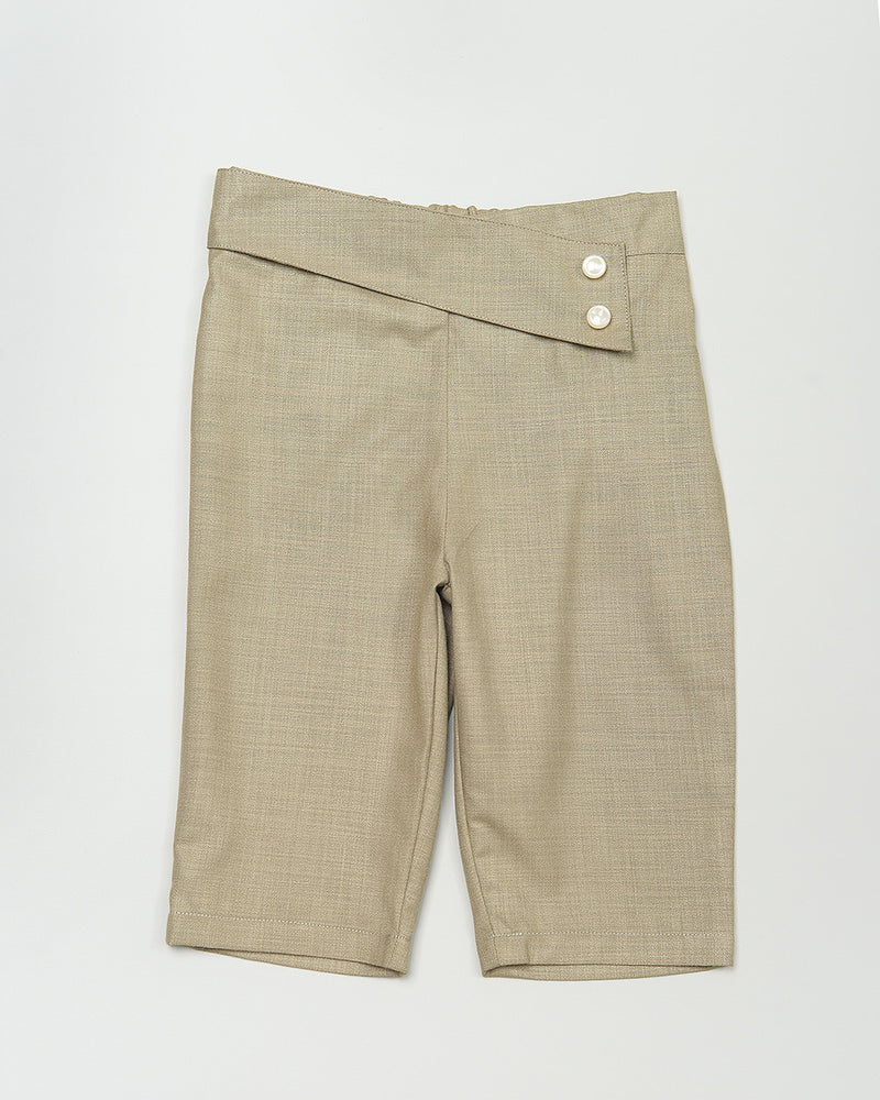 Pippa Button 7/8 Pants in Olive