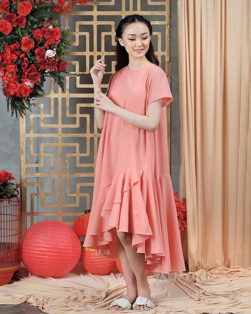 Lady Jia Li in Peach