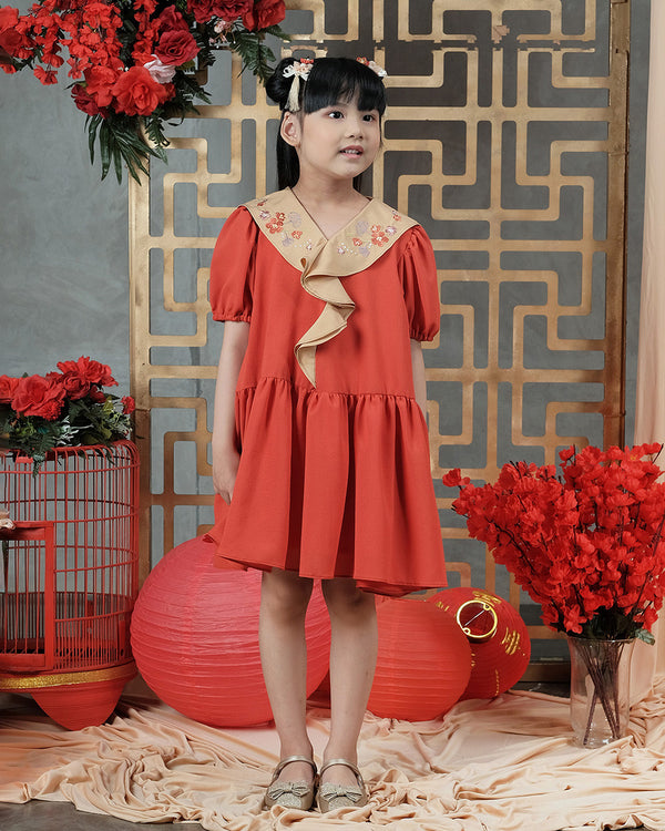 Baby Mei Ling Dress in Red