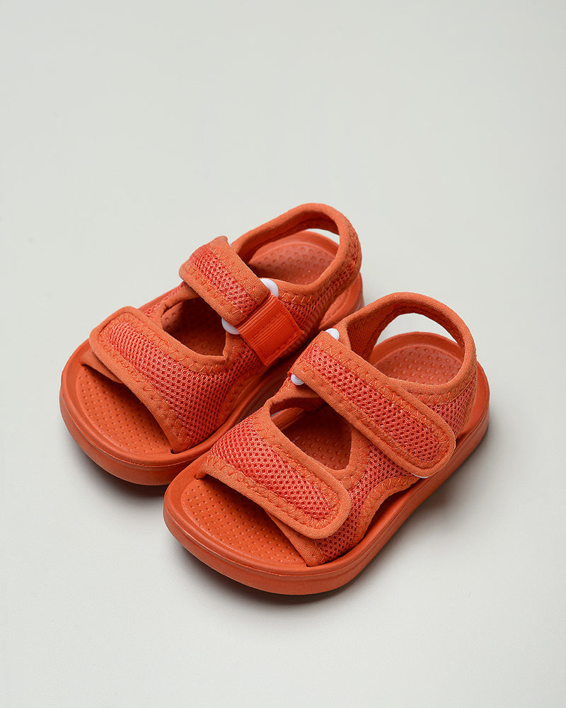 Atlas Strap Sandal in Orange