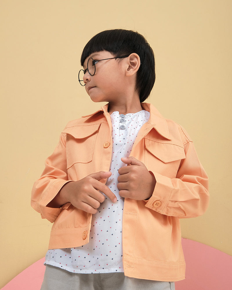 Reign Unisex Summer Jacket in Orange