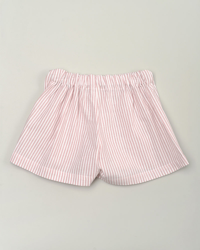 QUINN Ruffles Shorts in Pink