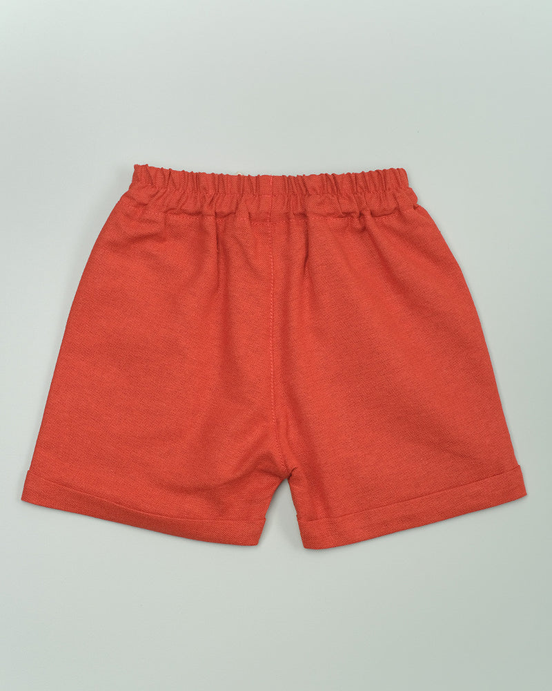 Miami Relax Shorts in Red Brick