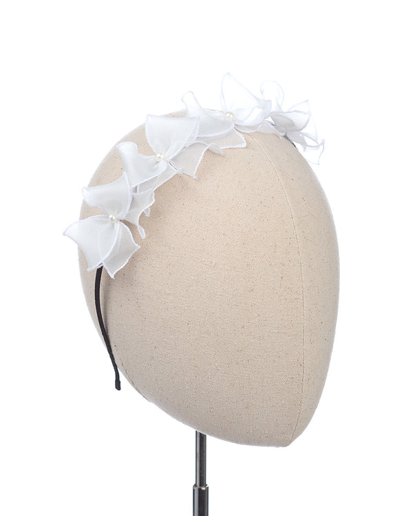 Princess Grace Headband in White