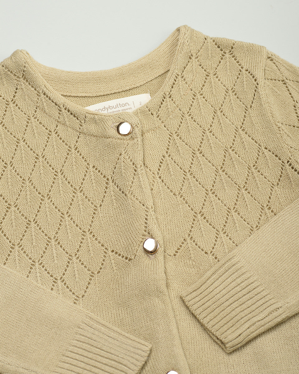 Primrose Knit Cardigan in Khaki