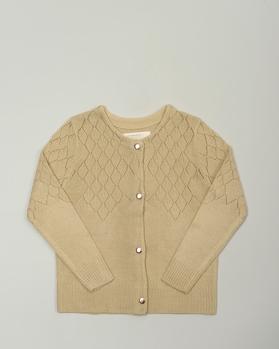 Primrose Knit Cardigan in Khaki